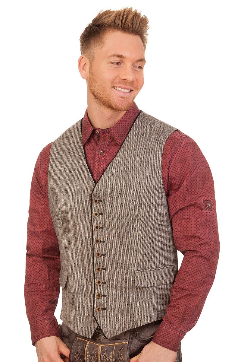 H. Moser Trachtenweste Trachtenweste - HIRSCHAU - grau