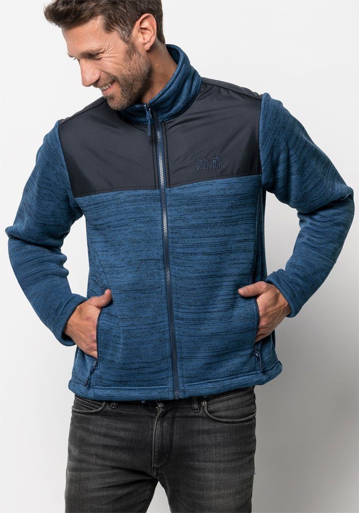 Jack Wolfskin Fleecejacke »AQUILA JACKET MEN« | OTTO Aquila Jacket – Melierte Herren Fleecejacke von Jack Wolfskin