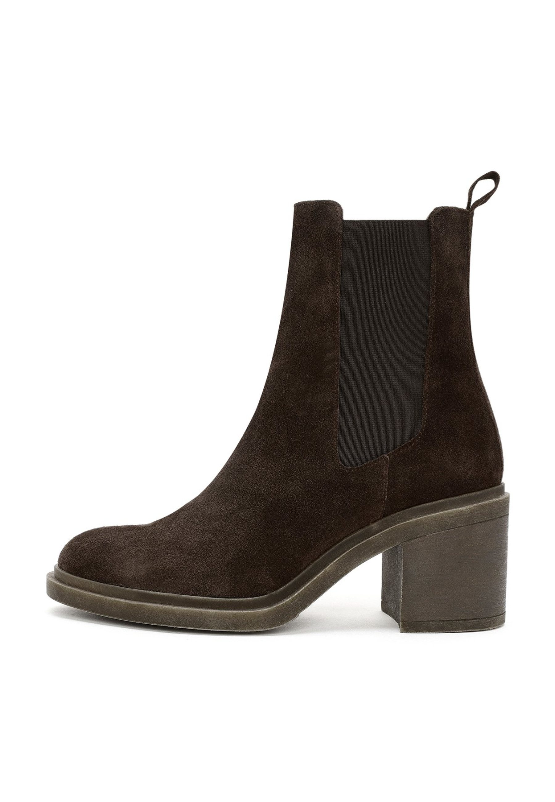Chelsea-Stiefel aus Veloursleder Chelseaboots