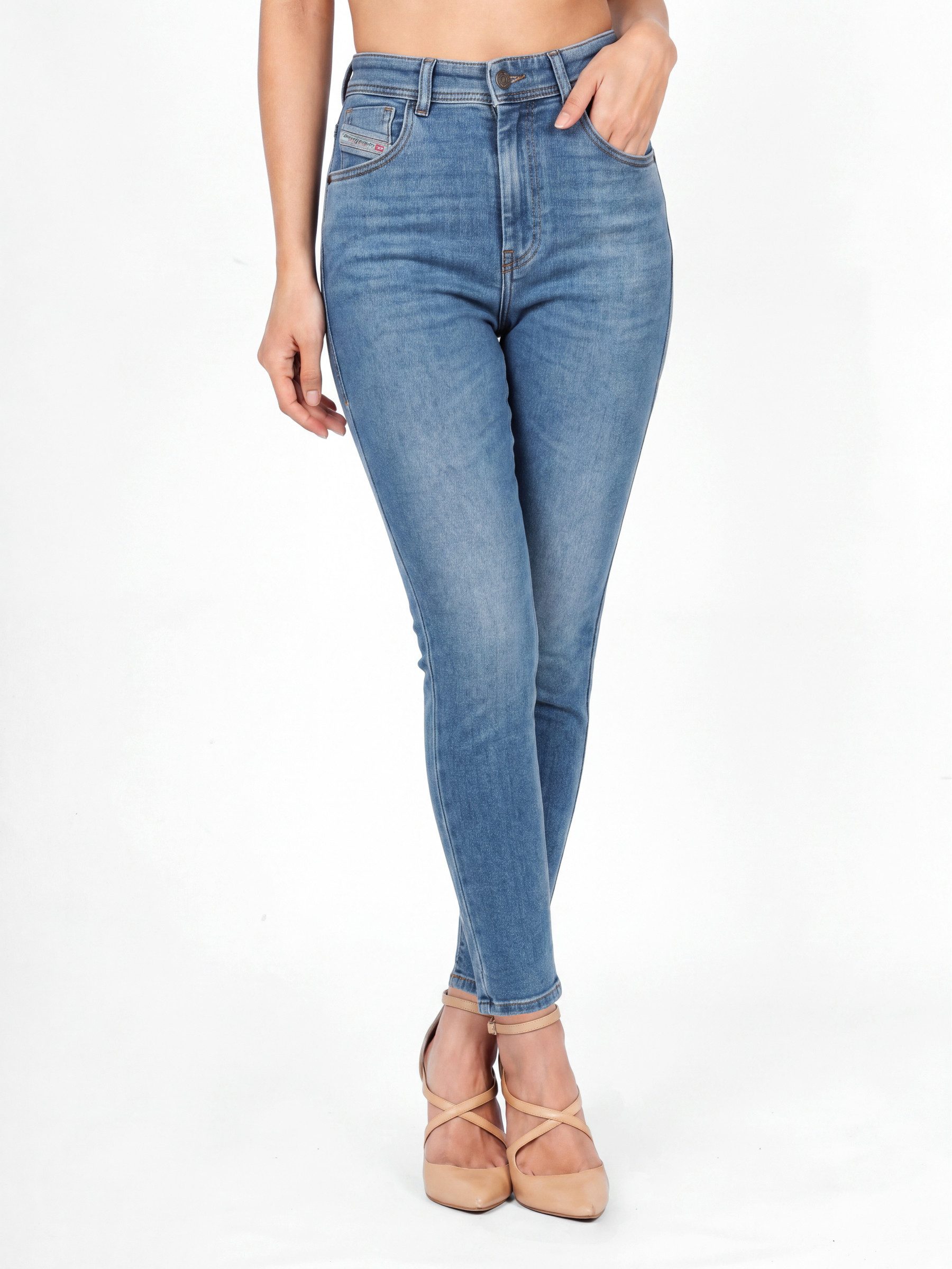 Diesel Skinny-fit-Jeans High Waist - 1984 SLANDY-HIGH Knöchelfrei, Hoher Stretch