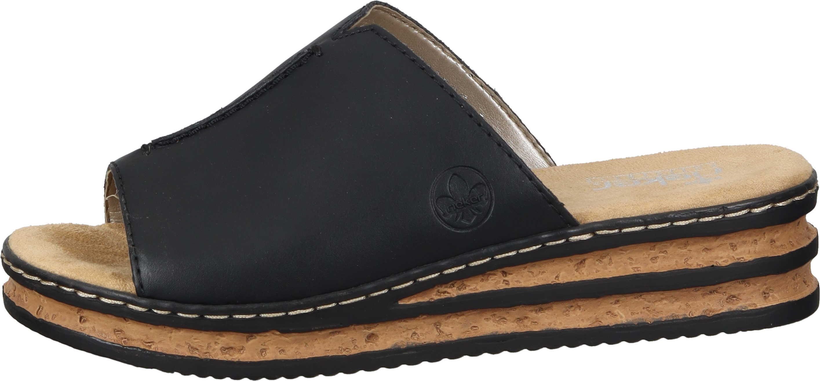 Rieker Pantoletten Pantolette aus strapazierfähigem Synthetik günstig online kaufen