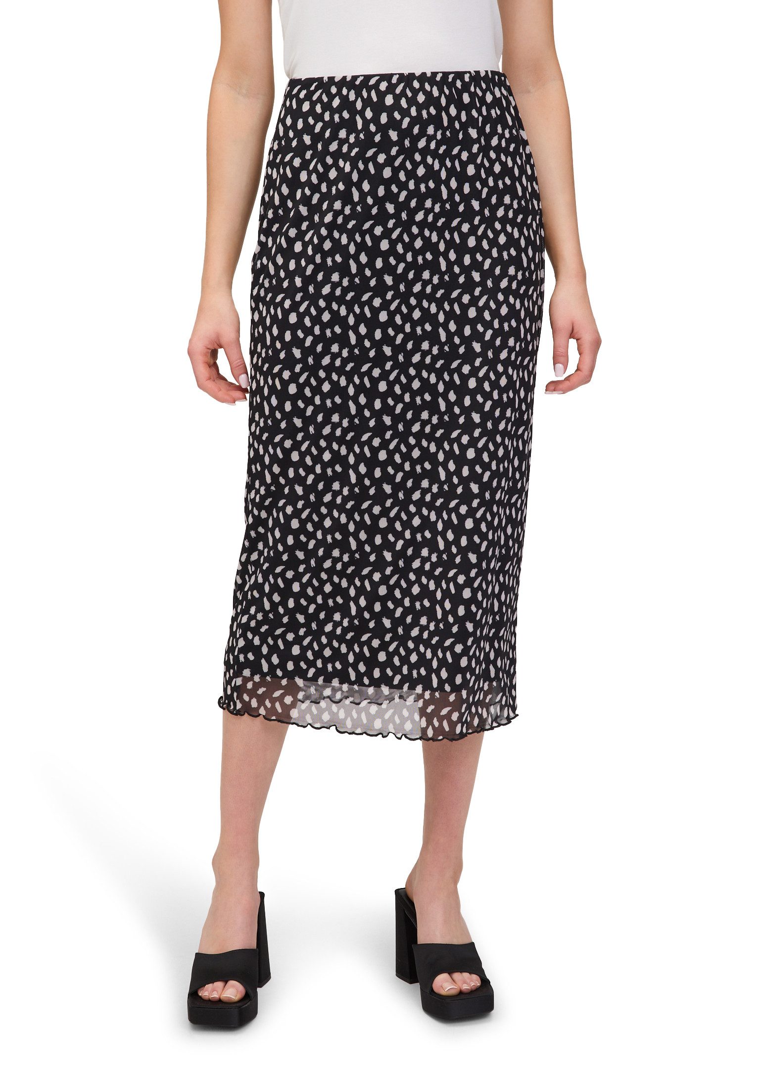 Cartoon Midirock Damen mit Gummizug günstig online kaufen