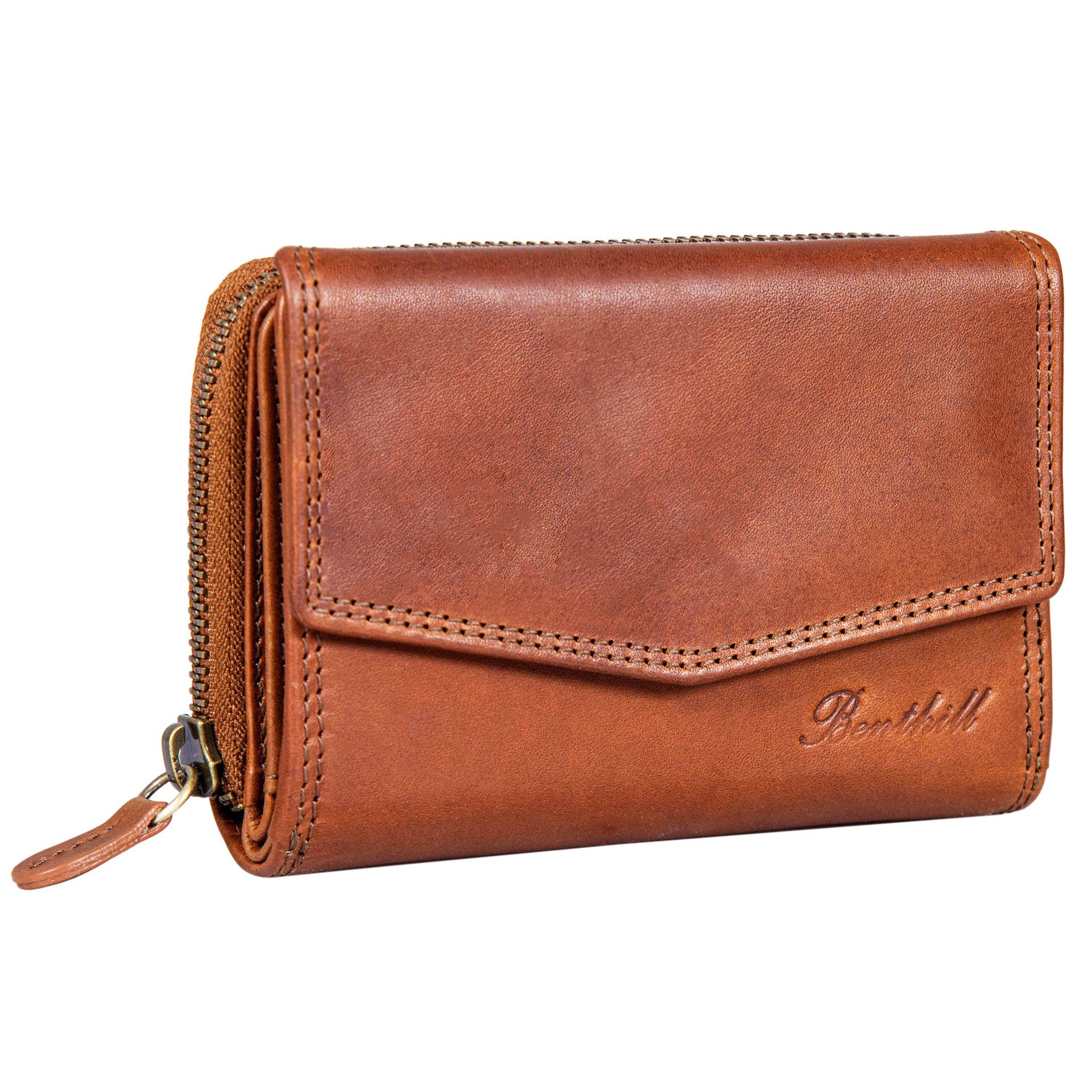 Benthill Geldbörse Damen Portemonnaie Echt Leder RFID Vintage Portmonee Gel günstig online kaufen