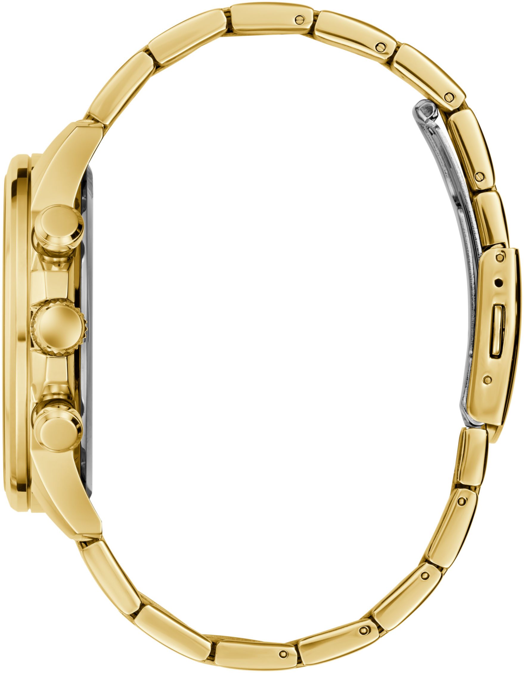 Guess Multifunktionsuhr WALKER GW0900G3, Quarzuhr, Armbanduhr, Herrenuhr, Datum, Wochentag, Edelstahlarmband