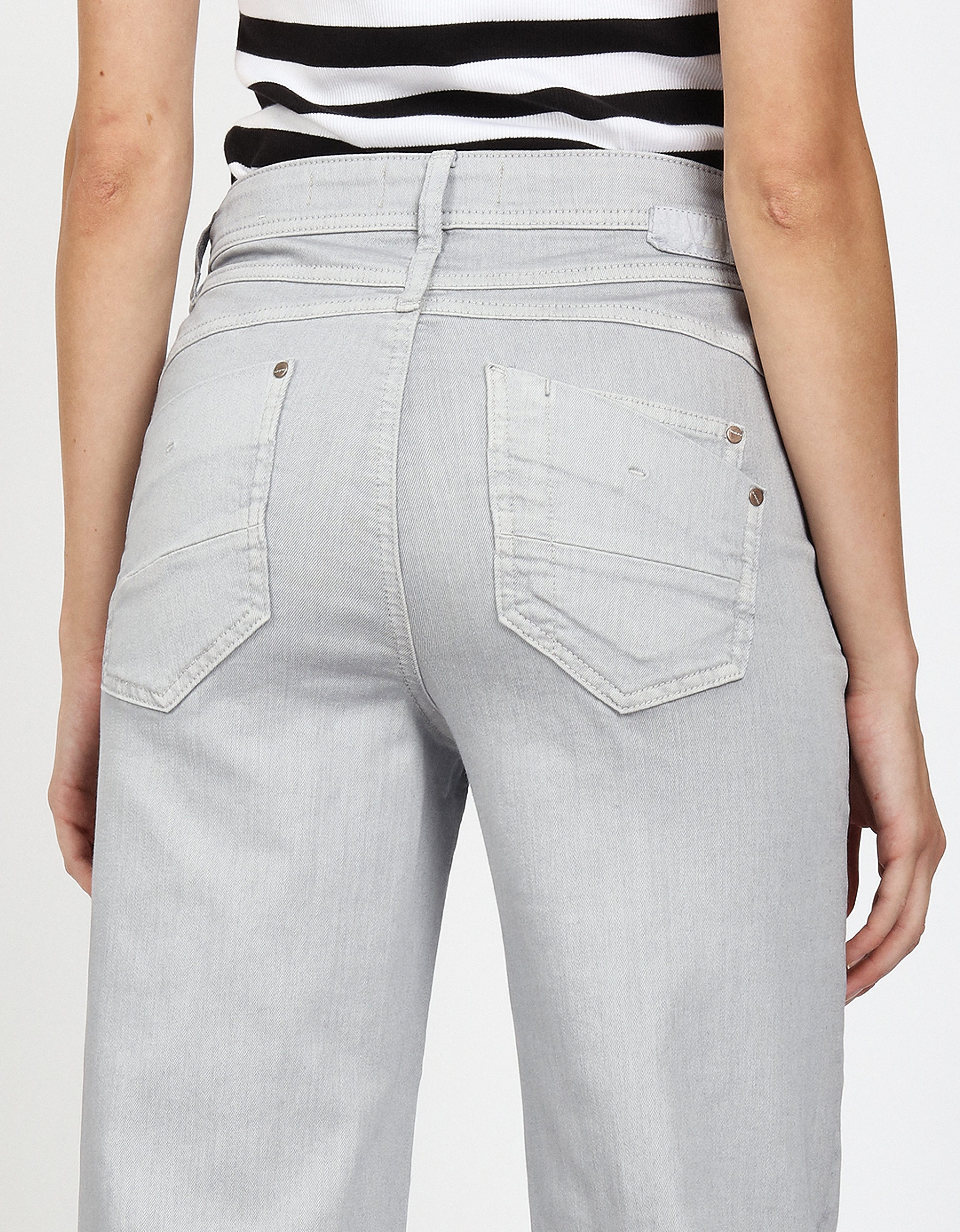 GANG Weite Jeans 94AMELIE WIDE (94AMELIE WIDE) mit geradem Beinverlauf, weicher Denim