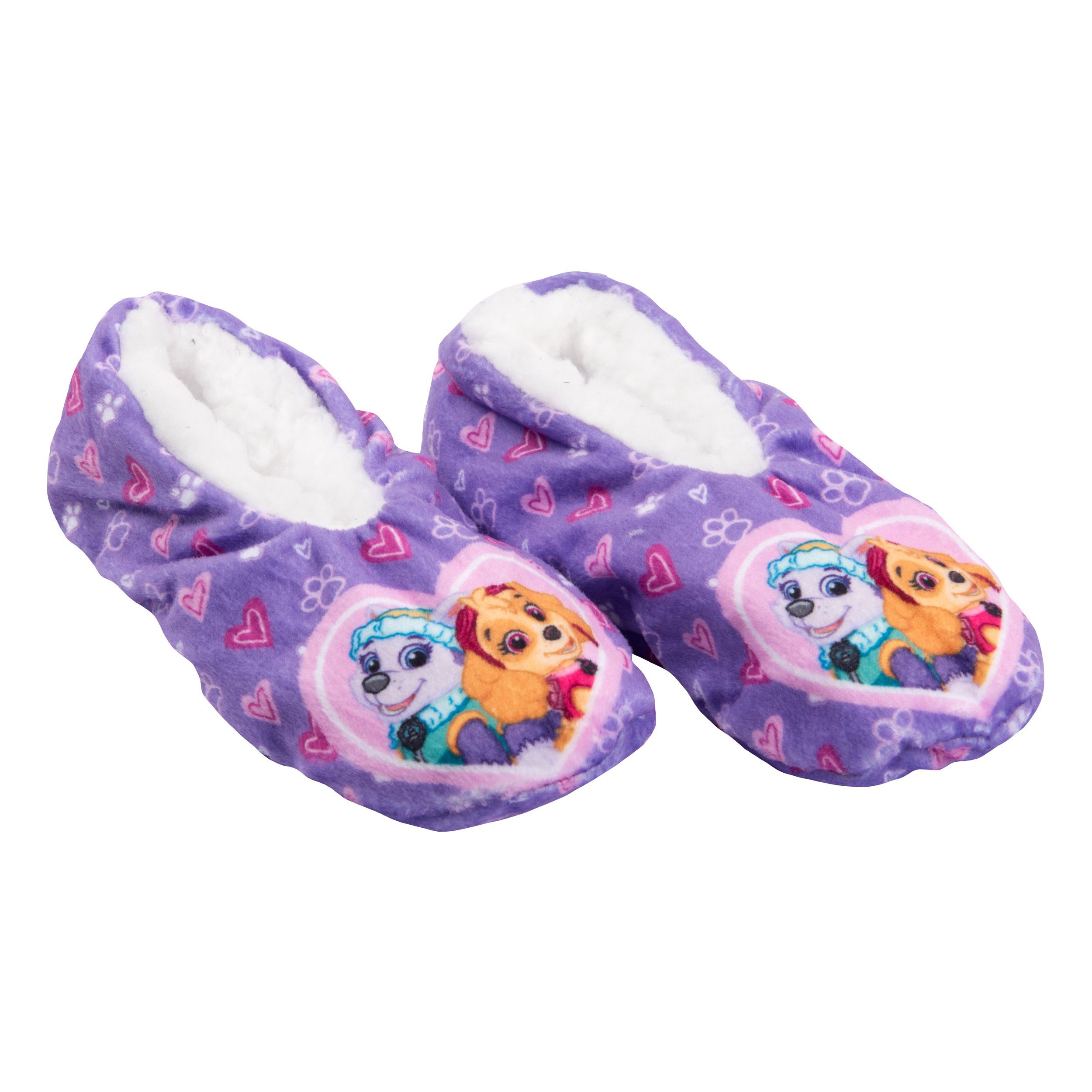 United Labels® Paw Patrol Ballerinas für Mädchen - Skye & Everest Pantoffeln Lila Hausballerinas