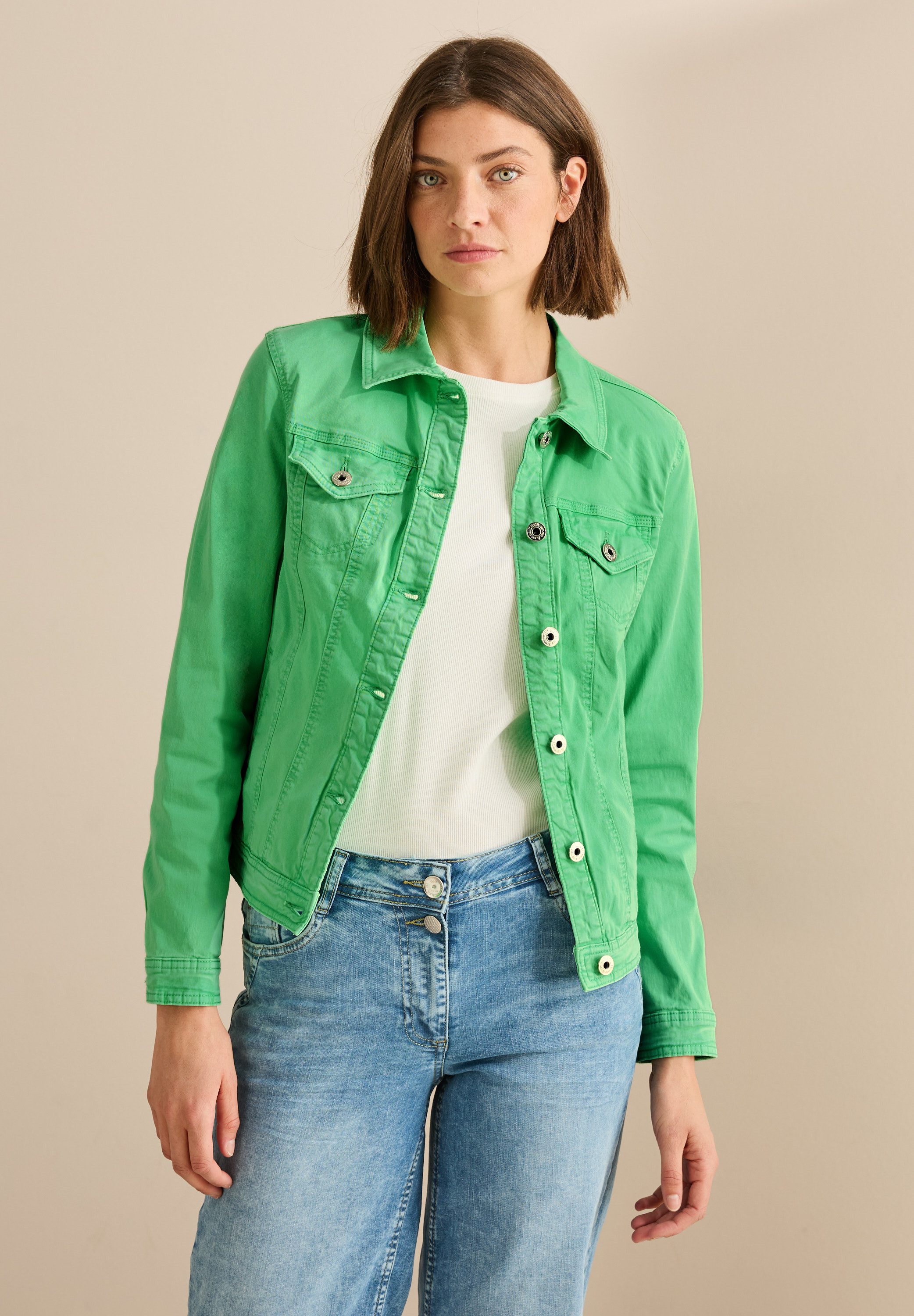 CECIL Jeansjacke mit Brusttaschen günstig online kaufen