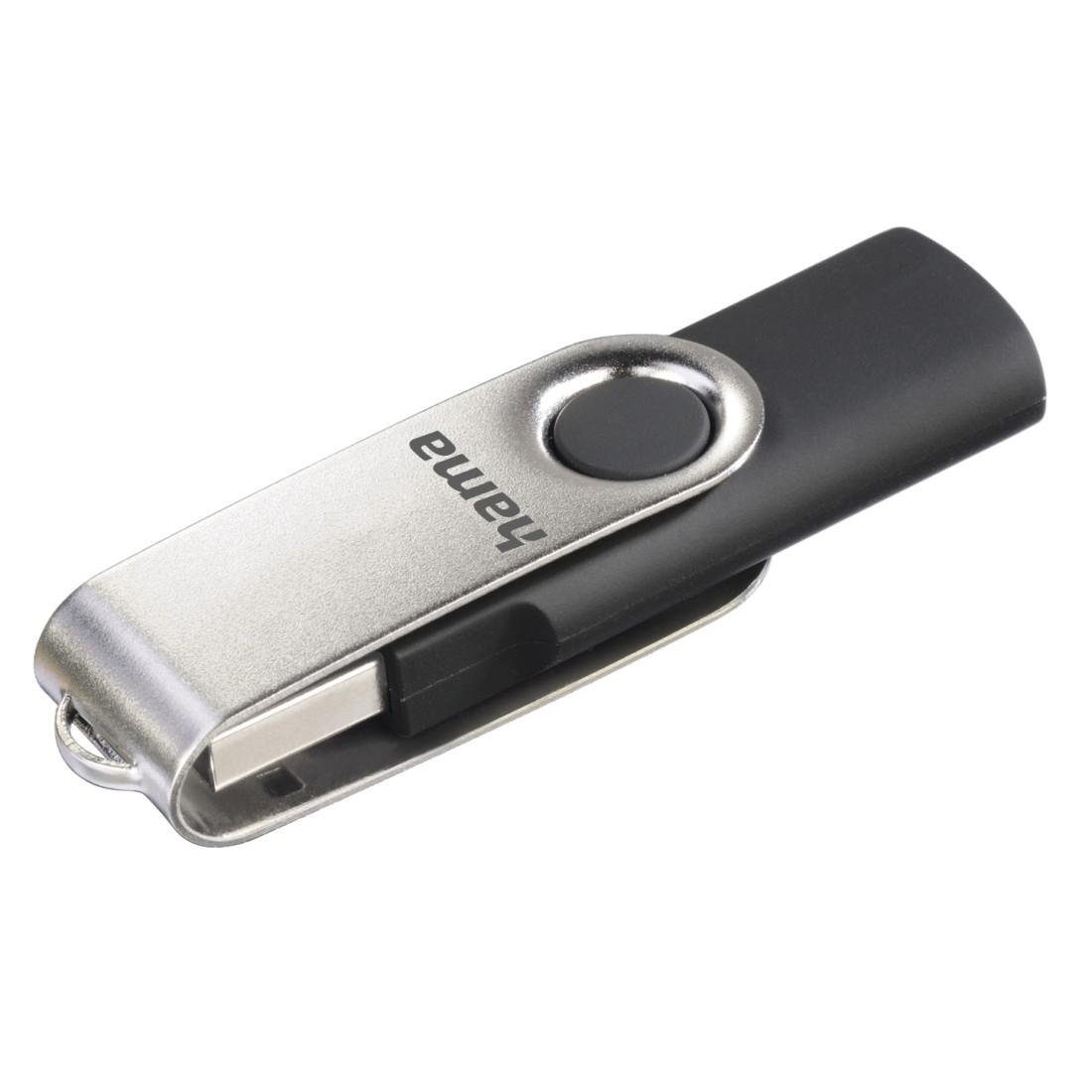 Hama FlashPen Rotate USB 2.0 8GB schwarz externer Speicher