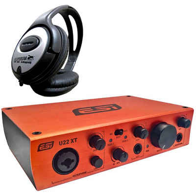 ESI ESI U22 XT 2-Kanal USB-Audio-Interface mit Kopfhörer Digitales Aufnahmegerät