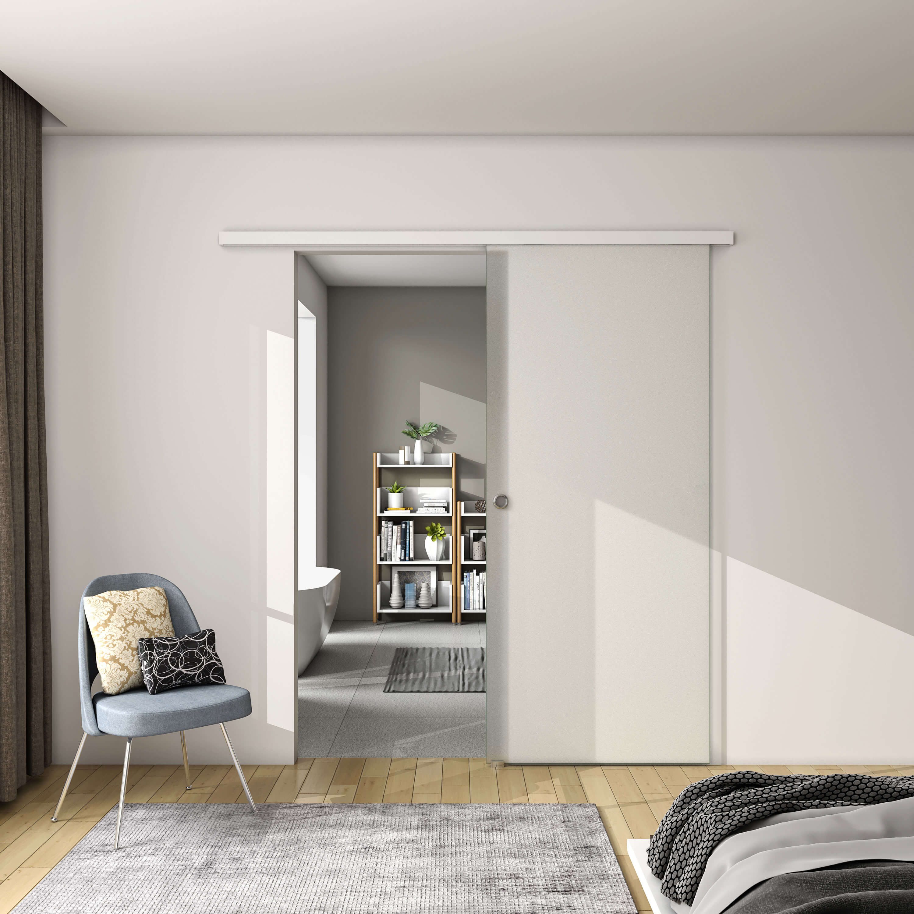 AICA Schiebetür 8mm 225cm hoch Schiebetür günstig online kaufen
