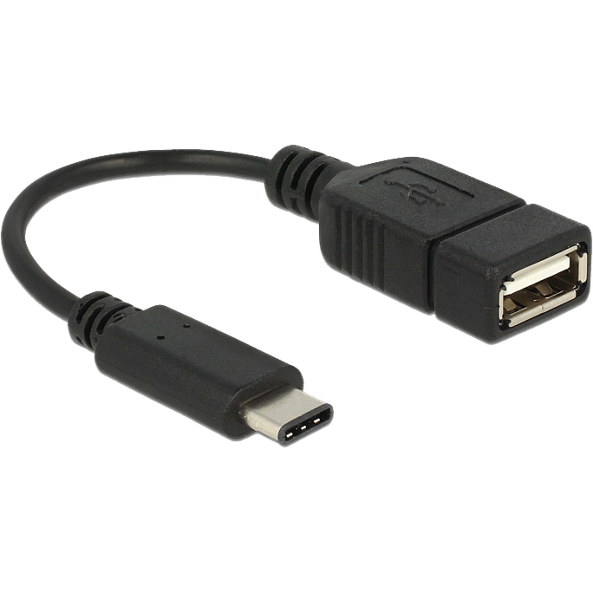 Delock DeLOCK USB 2.0 Adapter, USB-C Stecker > USB-A Computer-Kabel