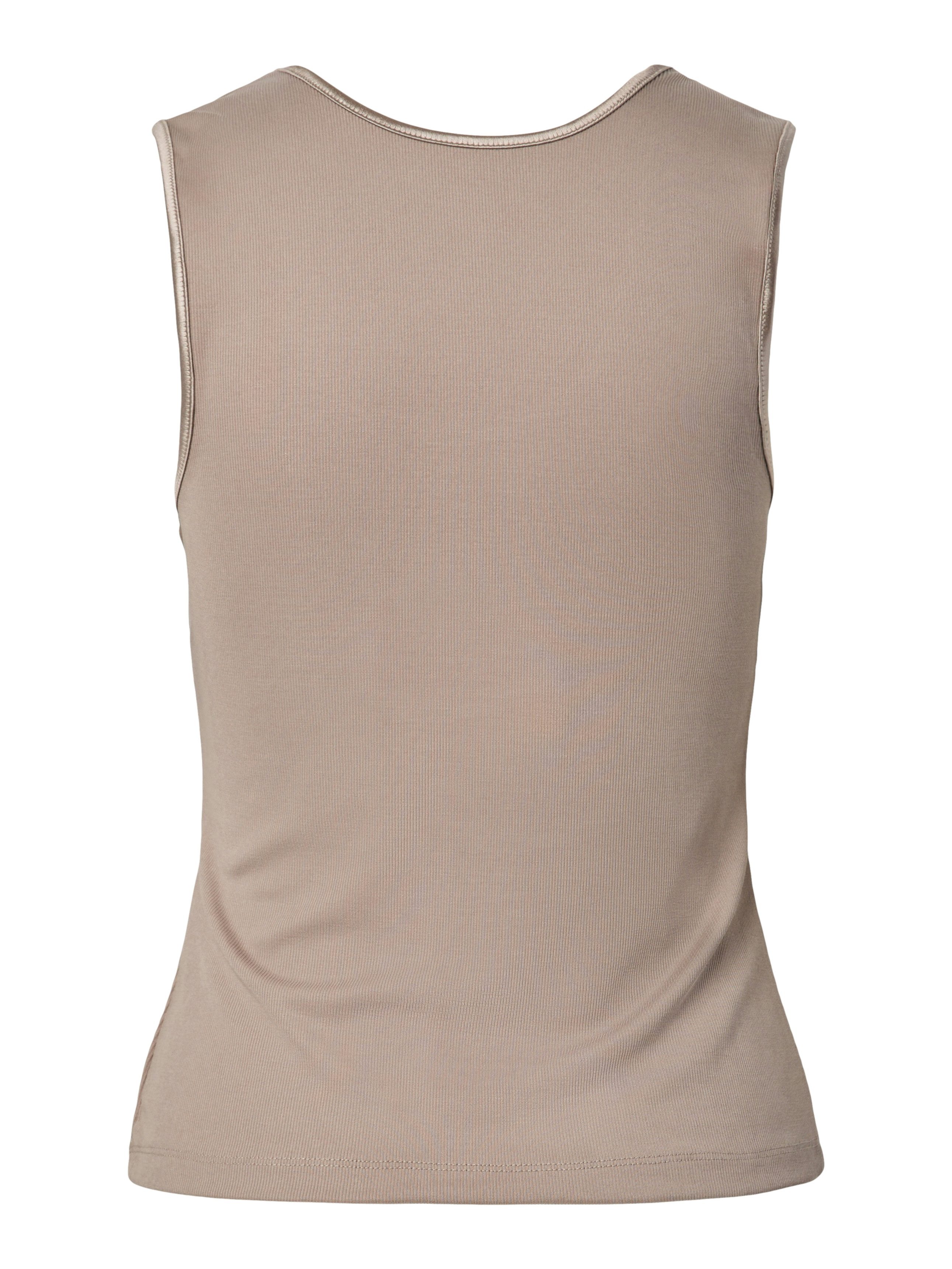 Y.A.S Tanktop YASPALOMA TANK TOP NOOS mit Satinpaspel
