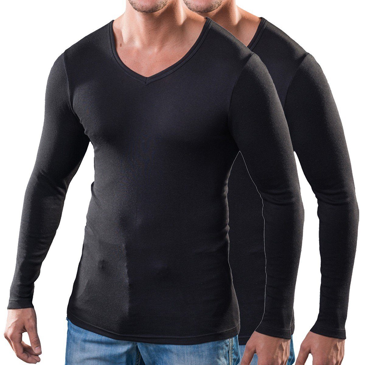 HERMKO Unterziehshirt 164680 2er Pack Herren günstig online kaufen