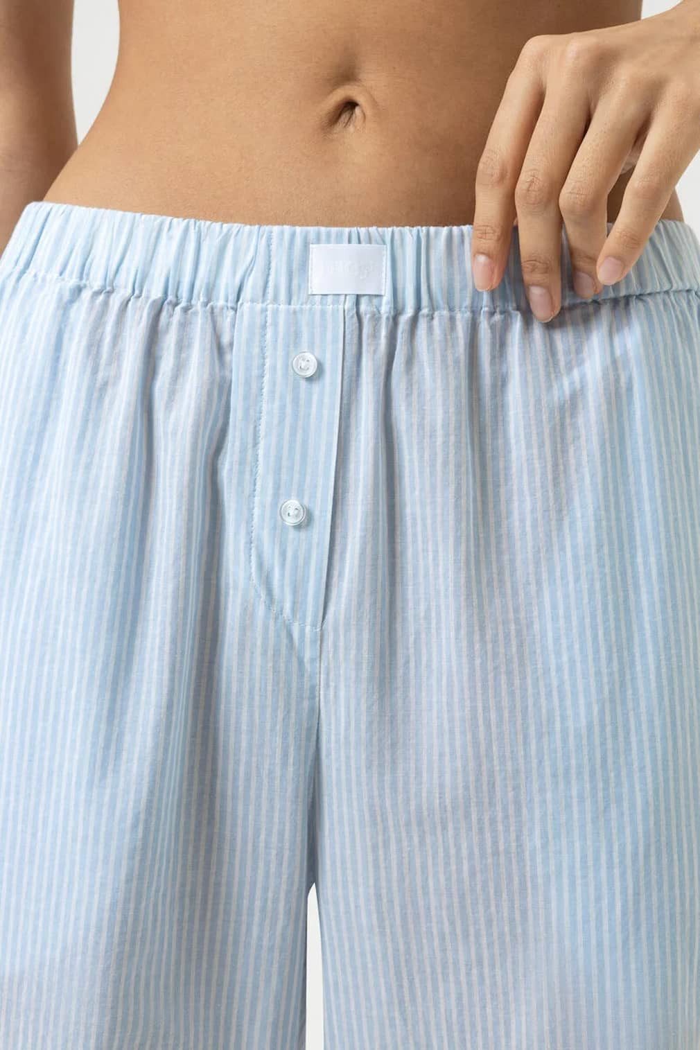 Mey Homewearhose Damen Hose lang COTTON STRIPES