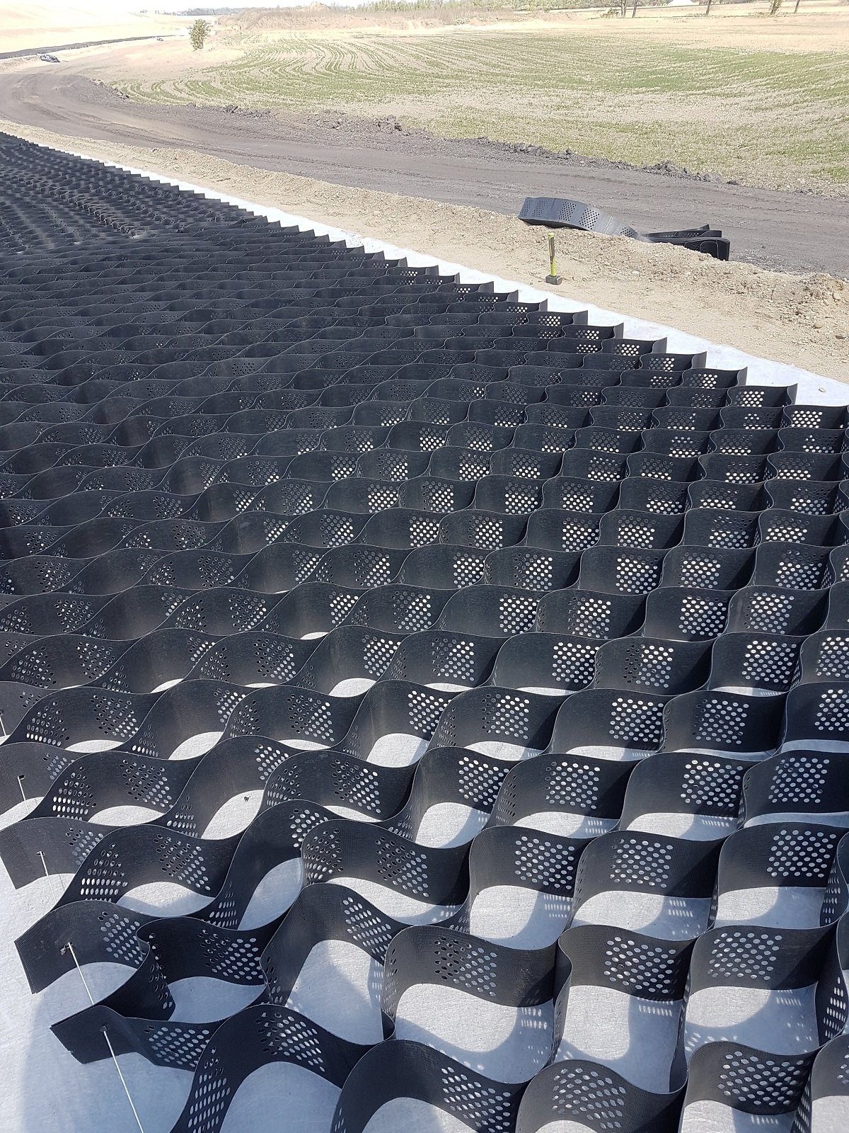 HaGa Rasengitter Geogitter Bodenstabilisator 6,5m x 2,5m x 5 cm Kiesgitter