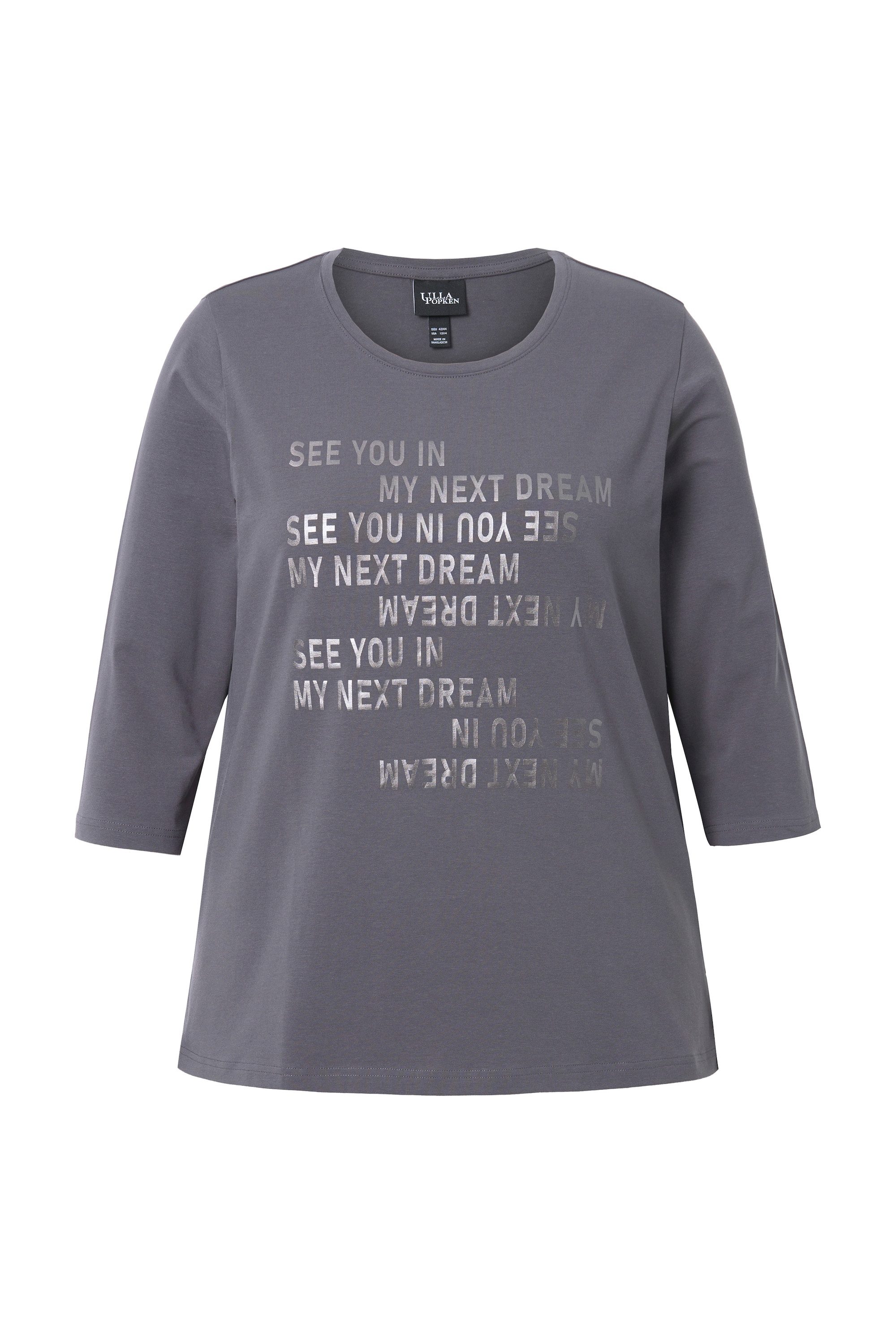 Ulla Popken T-Shirt Shirt Schriftmotiv Classic günstig online kaufen