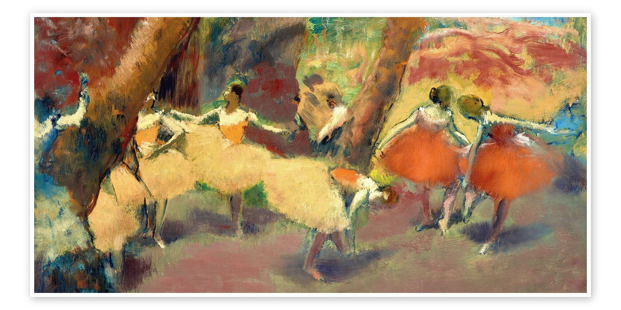 Posterlounge Poster Edgar Degas, Vor der Aufführung, Malerei