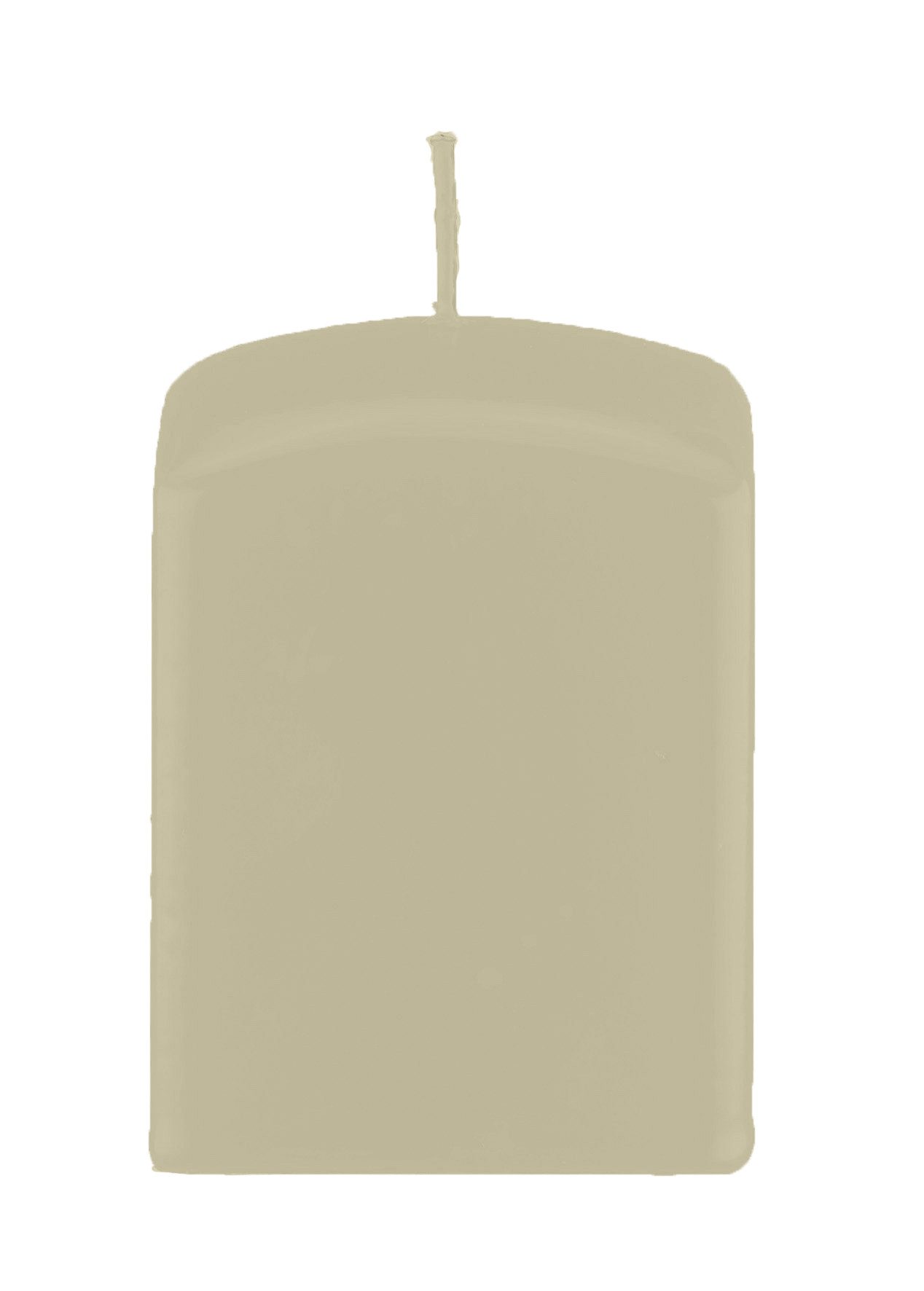 Kopschitz Kerzen Stumpenkerze Quader, Quadratische Kerzen Antik-Grün 60 x Ø 60/60 mm, 4 Stück