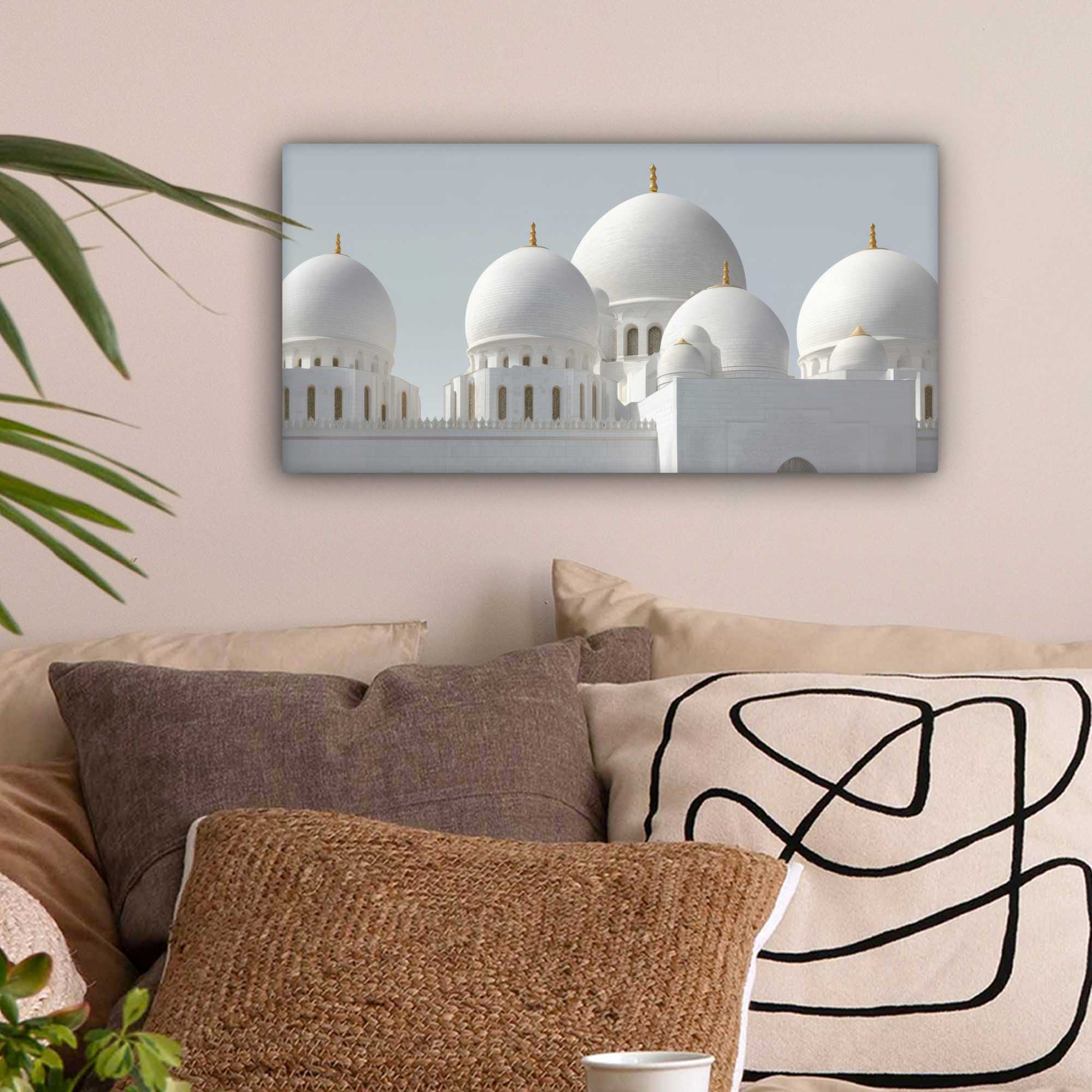 OneMillionCanvasses® Leinwandbild Panorama Weiße Kuppeln - günstig online kaufen