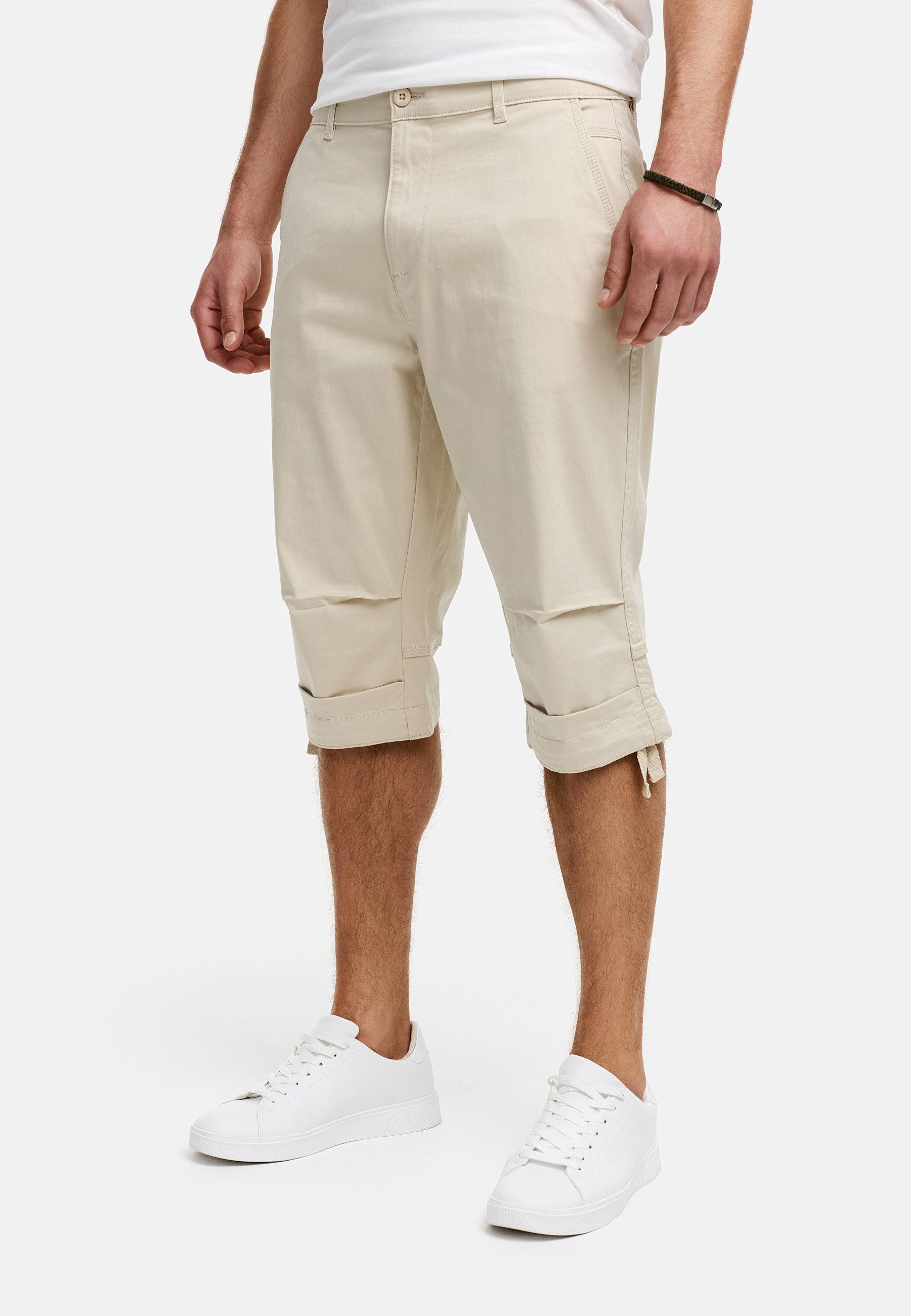 Indicode Chinoshorts Herren INSelion Chino Shorts Herrenshorts aus einer robusten Materialmischung