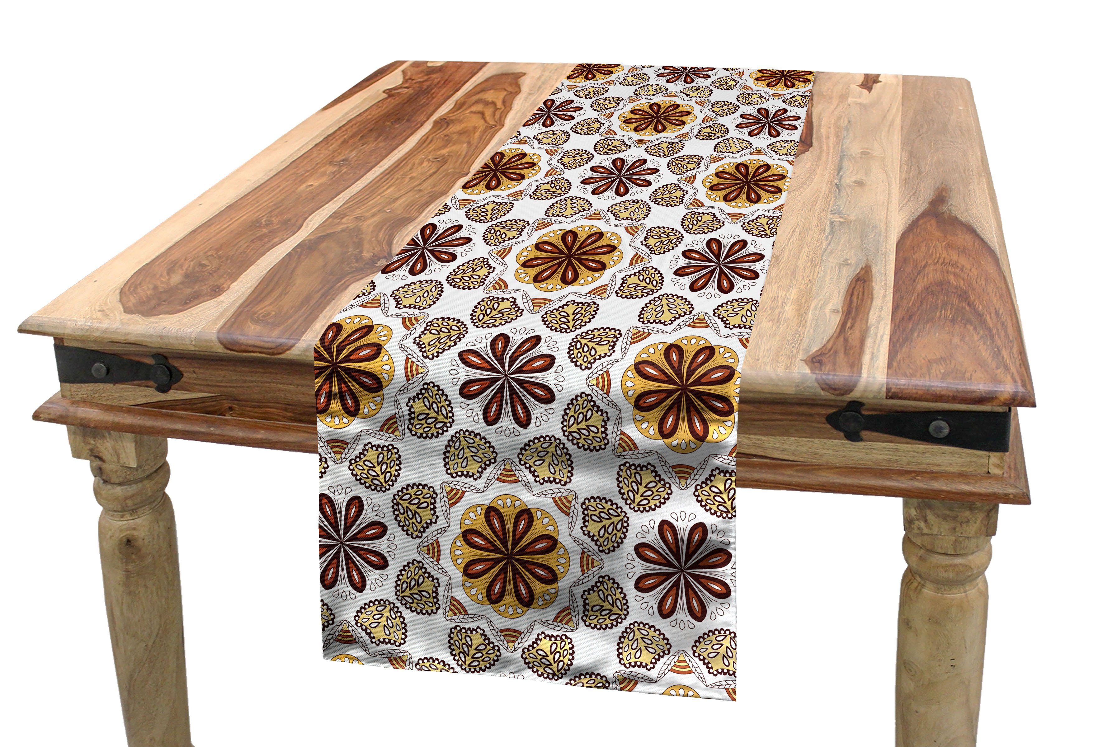 Abakuhaus Tischläufer Esszimmer Küche Rechteckiger Dekorativer Tischläufer, traditionell Damast | Tischläufer