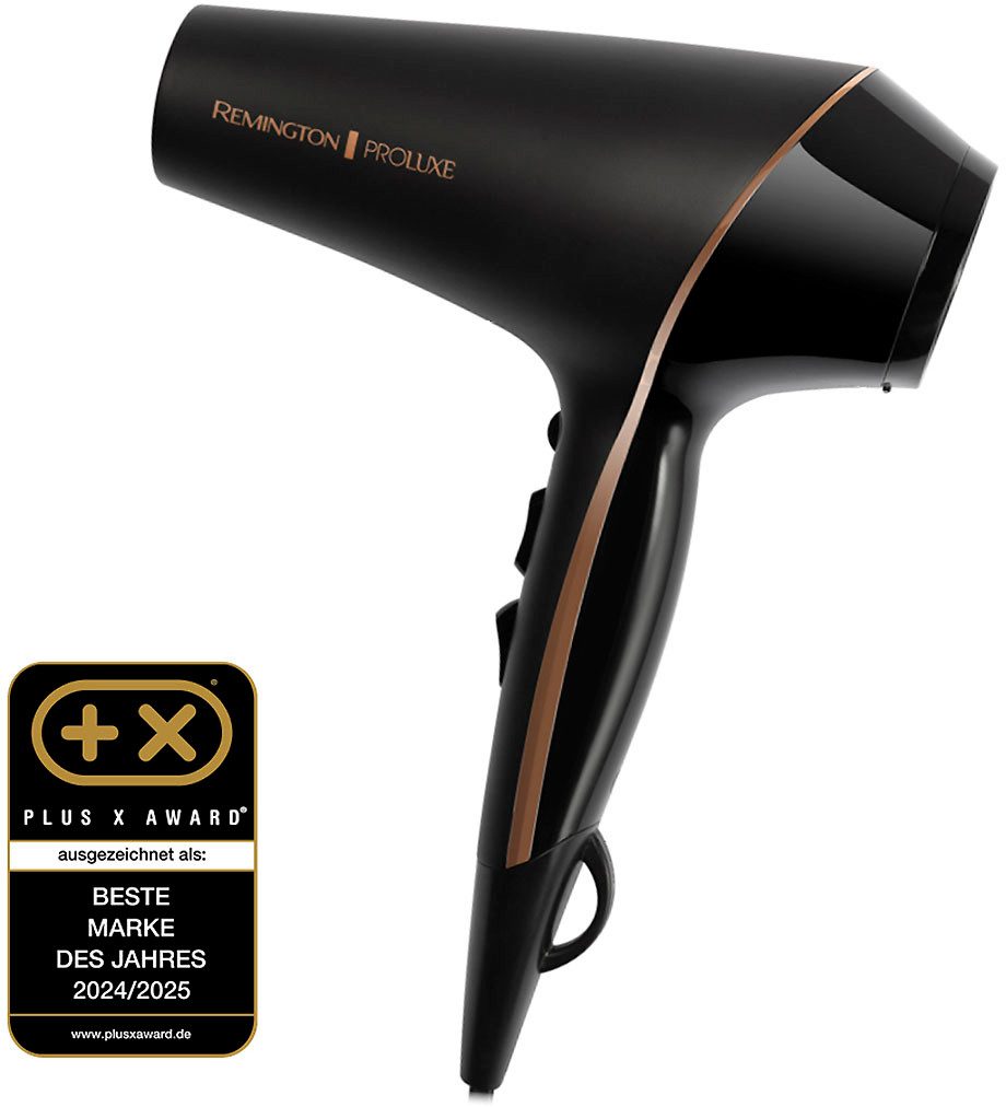 Remington Haartrockner PROluxe Midnight Edition (AC9140B), 2400 W, Profi, mit Ionenpflege, OPTIheat-Technologie und langlebigem AC-Motor