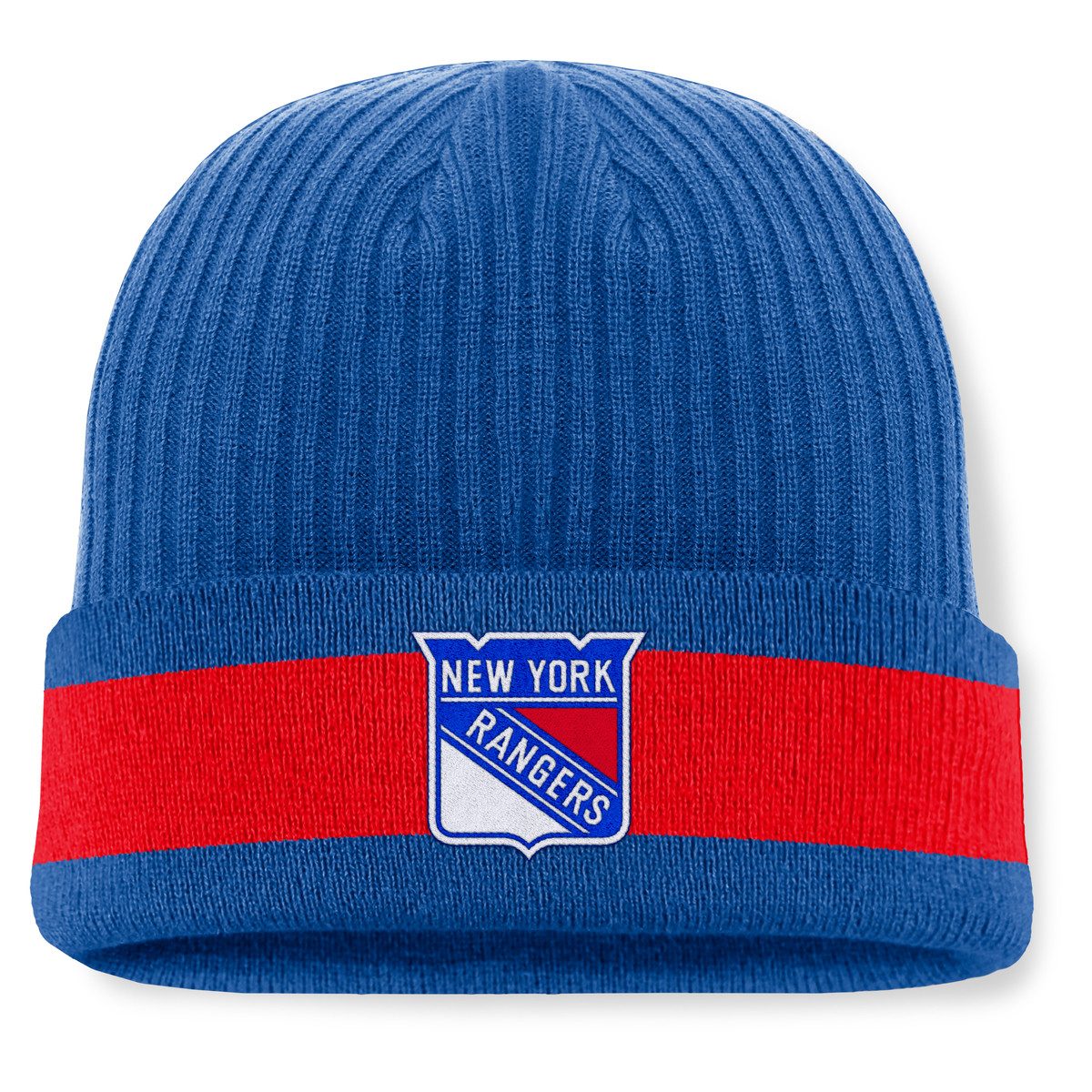 Fanatics Bommelmütze Fanatics Mütze New York Rangers A/ Beanie Cuff
