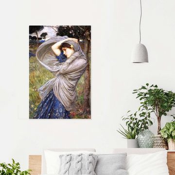 Posterlounge Poster John William Waterhouse, Boreas, Schlafzimmer Malerei