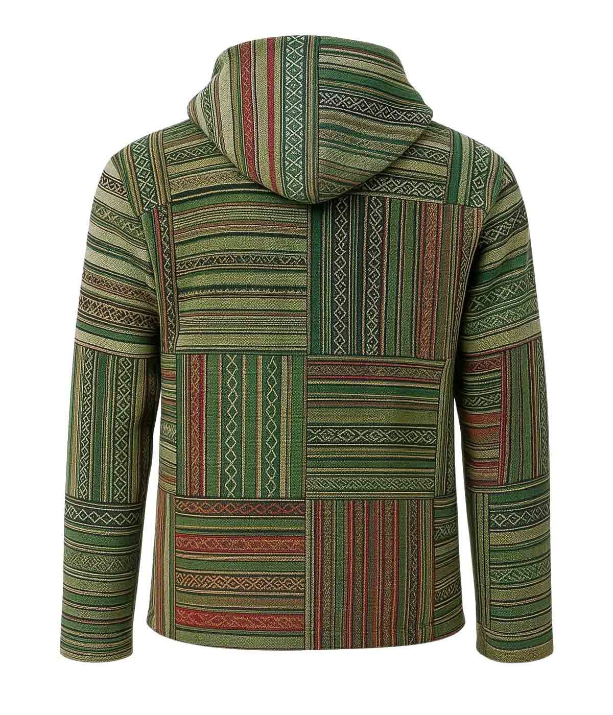 KUNST UND MAGIE Blouson KUNST&MAGIE Baja Jerga Unisex Patchwork Hoodie+Kapuze Jacke