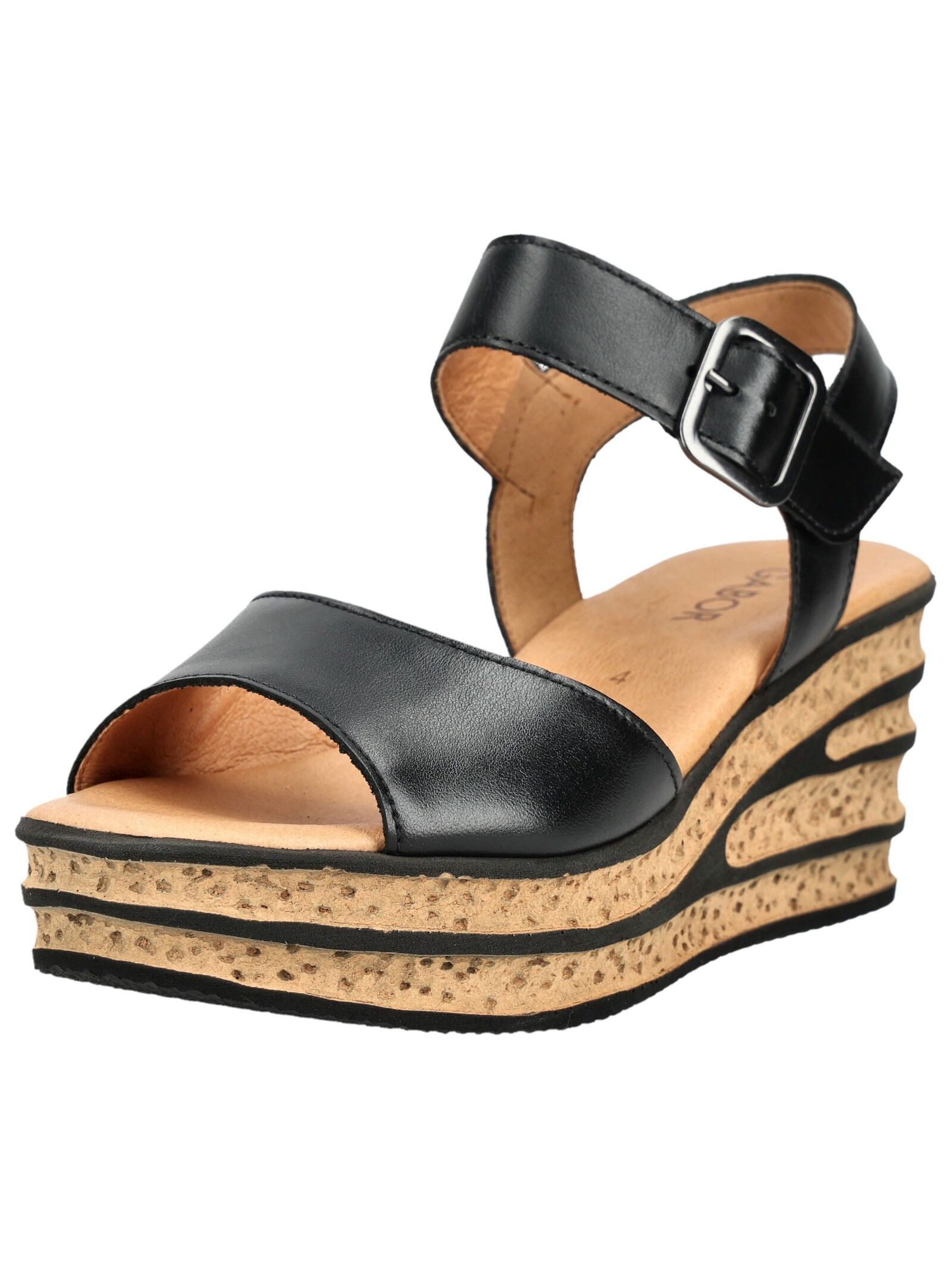 Gabor Gabor Sandalen Leder Keilsandalette