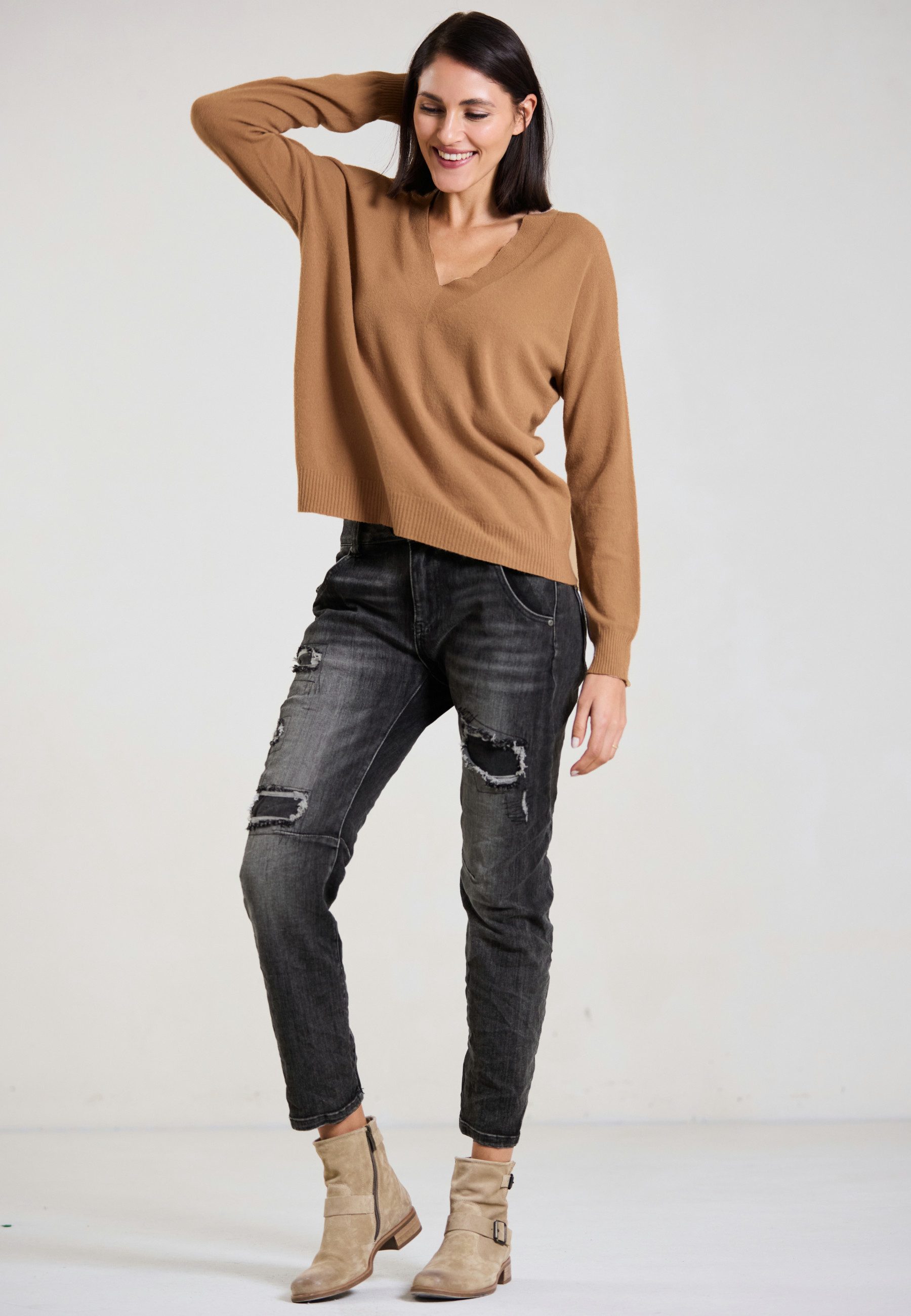 Andijamo-Fashion Strickpullover TOUCH ME Material günstig online kaufen