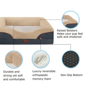 TIGGO Hundematratze Doggyhut Orthopädisches Hundebett Ergonomisches Hundesofa Hundebett, verschieden Grössen M, L, XL und XL