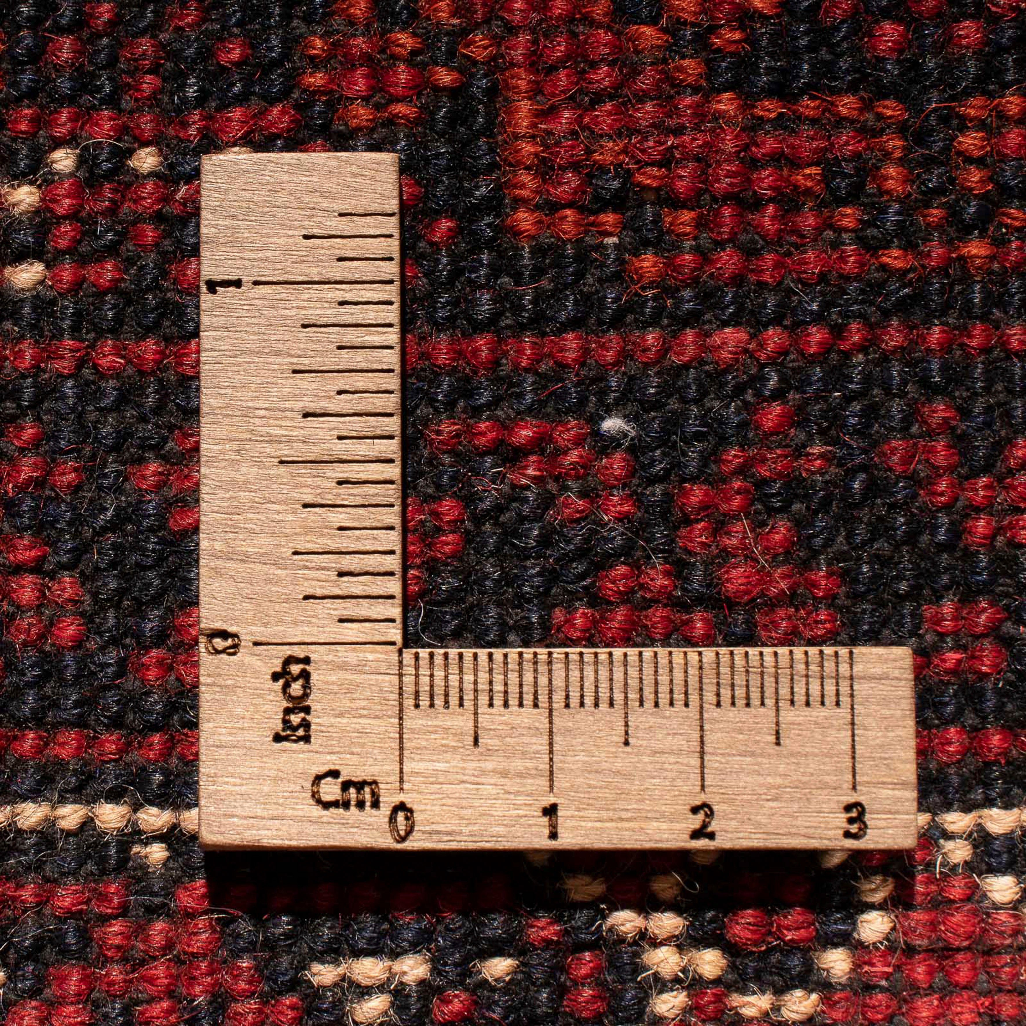 Buchara 7 Höhe: cm mm, morgenland, 194 Einzelstück x 303 Wohnzimmer, rechteckig, Handgeknüpft, Orientteppich - rot, - Zertifikat - mit Afghan