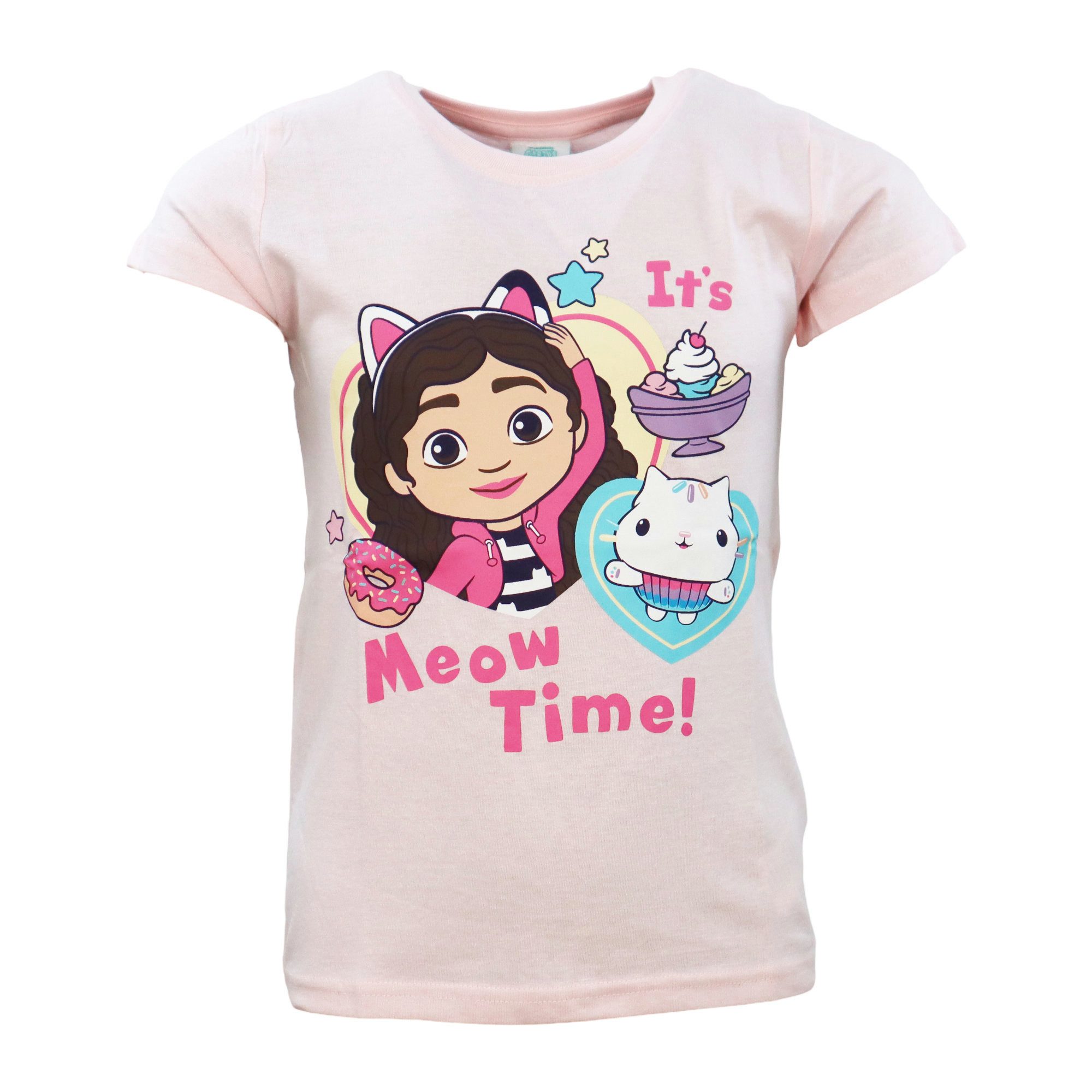 Dreamworks Gabby’s Dollhouse Print-Shirt Gabbys Dollhouse Mädchen Kinder T-Shirt Shirt Gr. 104-134, 100% Baumwolle