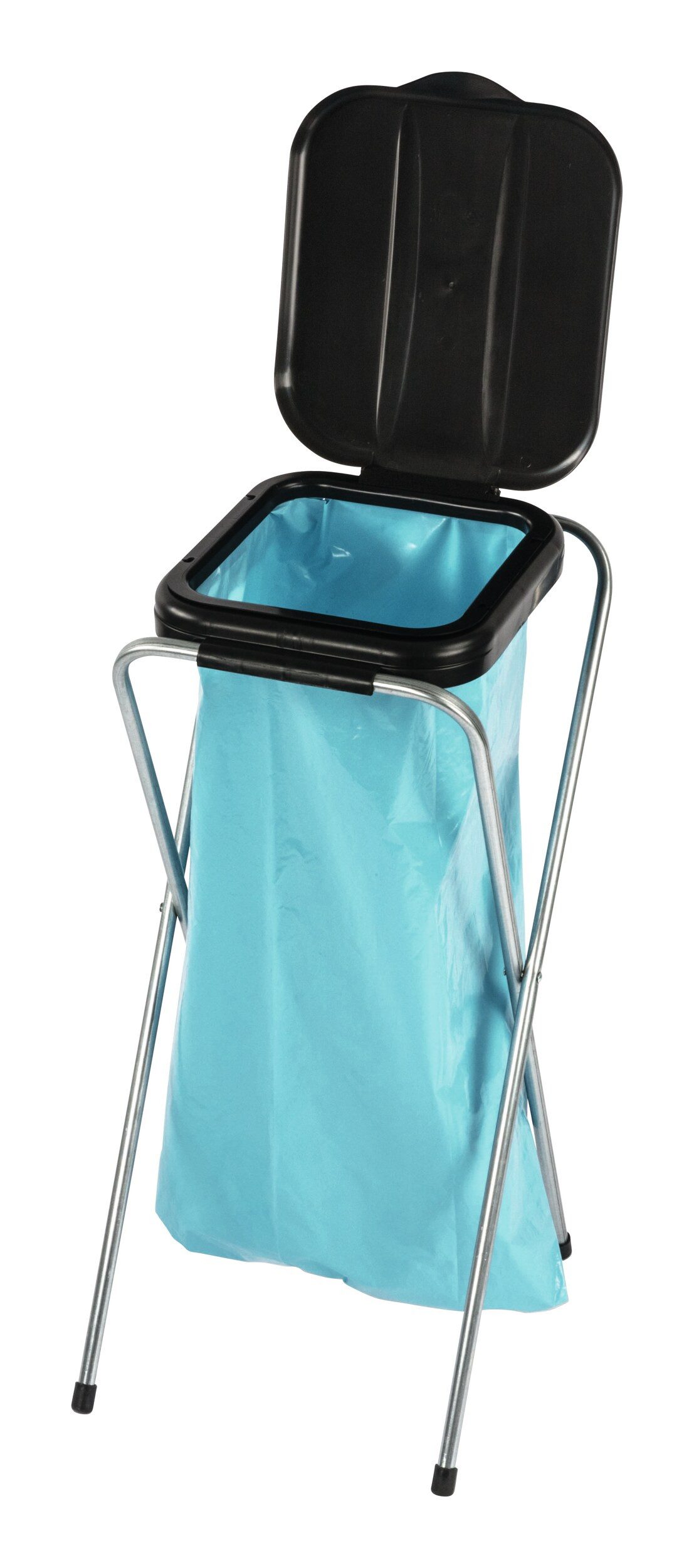 Nölle Müllsackständer, Abfallsammler 1 x 120 l mit Deckel schwarz