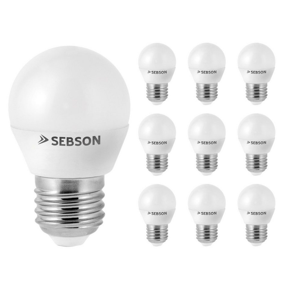 10x LED Lampen E14 6W warmweiss RA97 flimmerfrei LED Leuchtmittel Birne SEBSON 