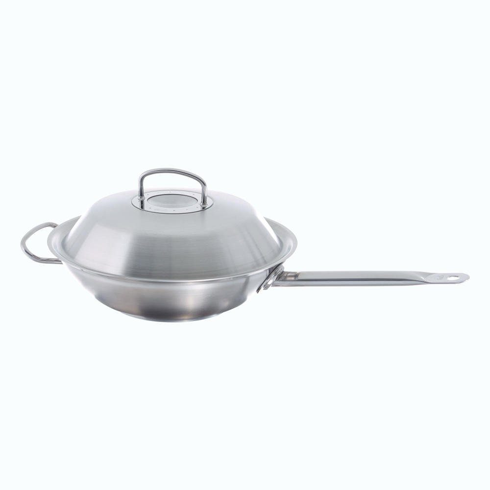 (1-tlg) Profi Collection Stielwok Wok Fissler Original 30 Edelstahl cm,