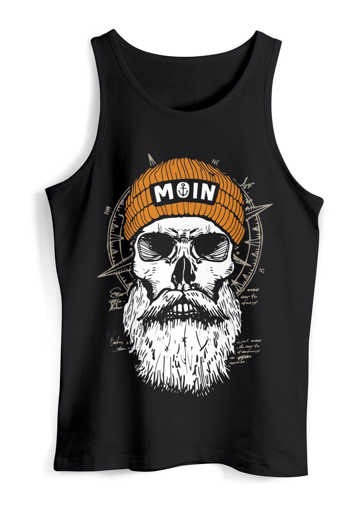 Neverless Tanktop Herren Tank-Top Printshirt Moin günstig online kaufen