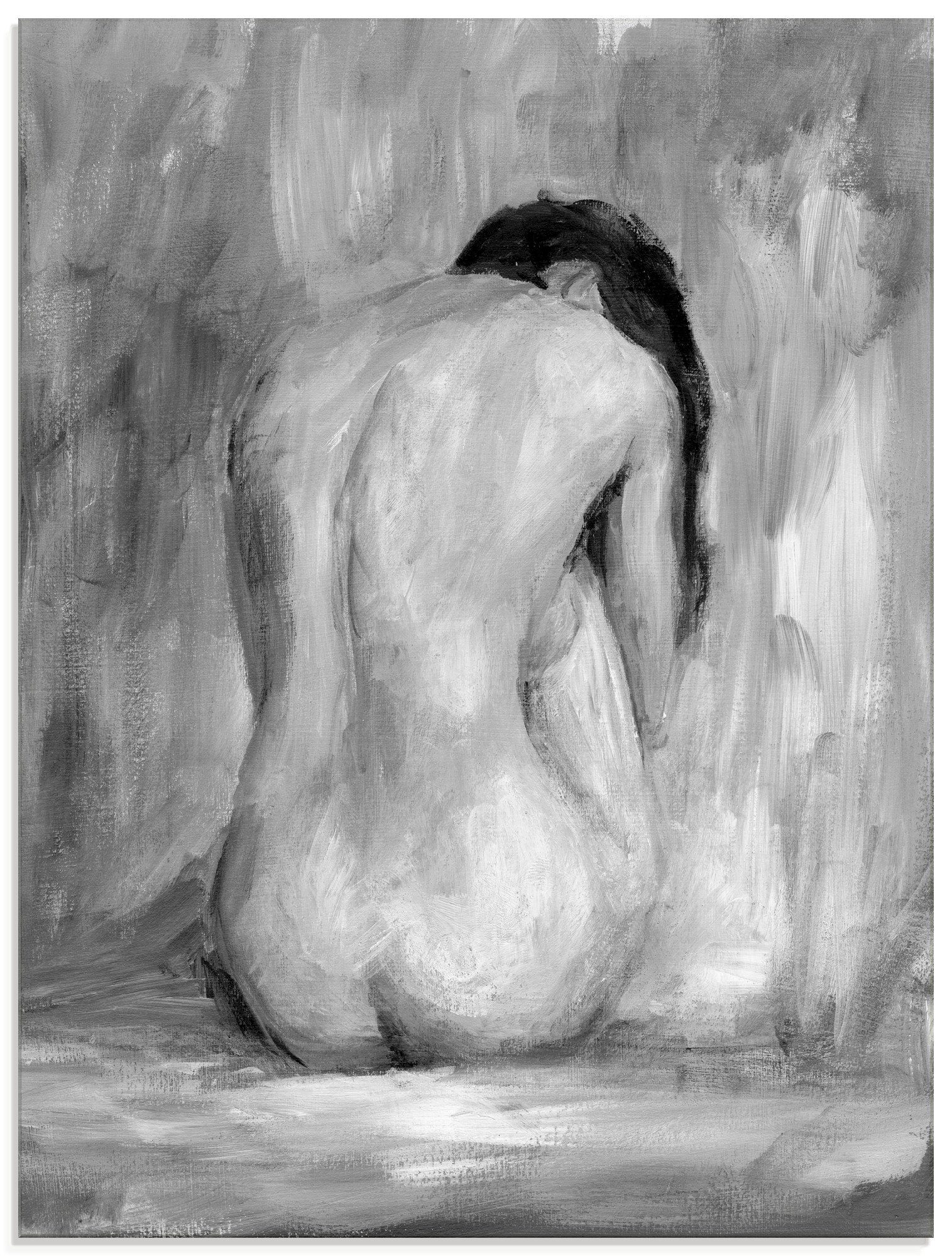 Artland Glasbild »Figur in schwarz & weiß II«, Frau (1 Stück)-Otto