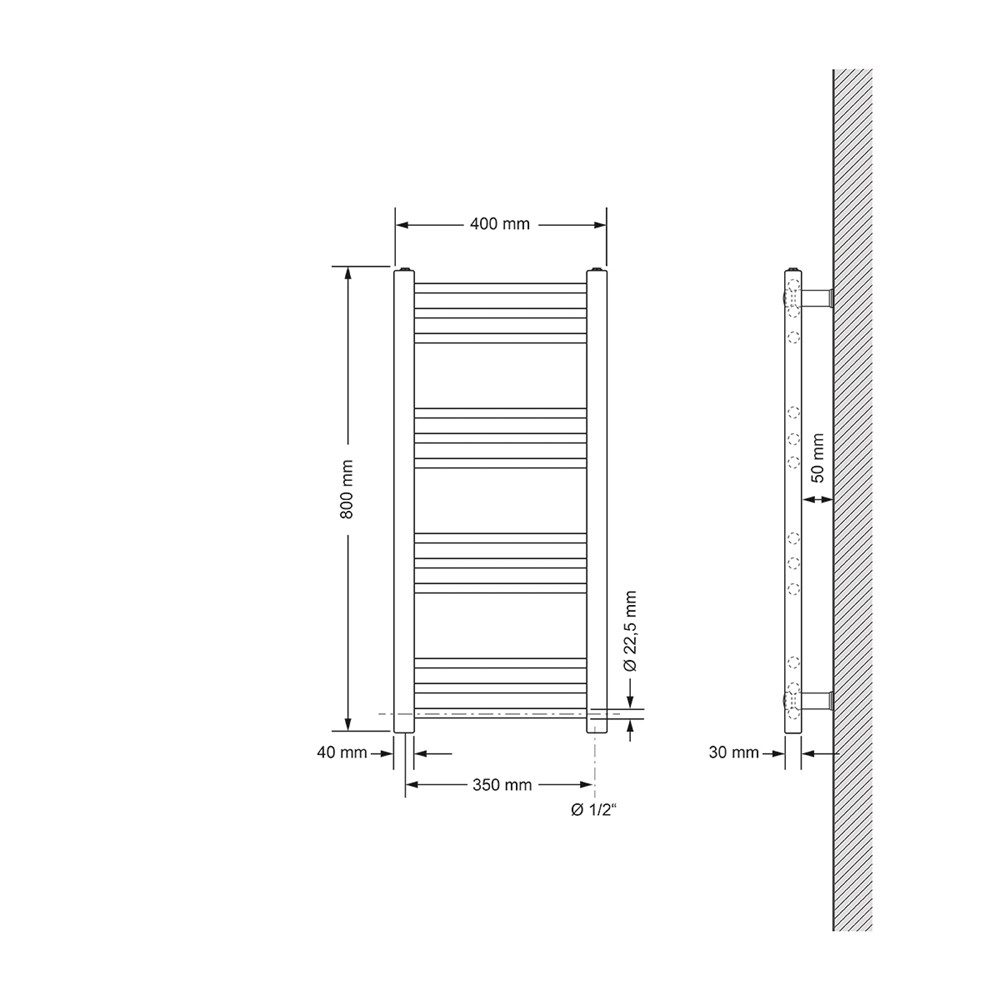 LuxeBath Badheizkörper Design Heizkörper Handtuchtrockner Badezimmer günstig online kaufen