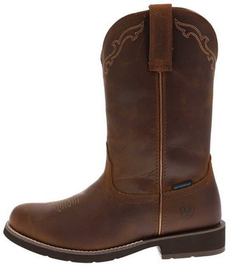 Ariat DELILAH ROUND TOE H2O Braun Cowboystiefel Wasserdichter Damen Westernreitstiefel