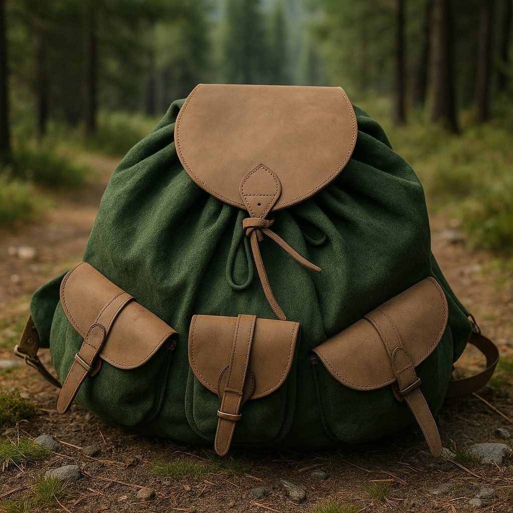 Hubertus® Hunting Trekkingrucksack Loden-Flüsterrucksack Jagdrucksack oliv Lodenrucksack von Oefele Jagd