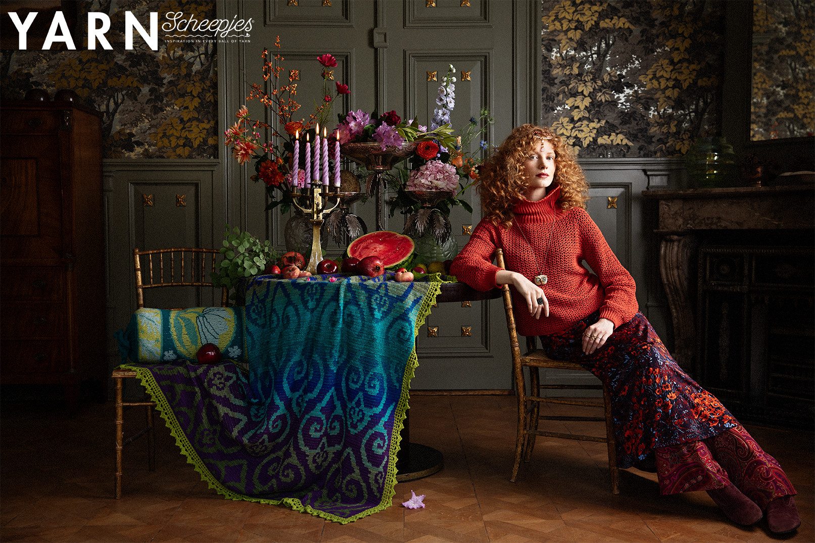 Scheepjes 5 x Scheepjes Whirlette 885 Plum Häkelwolle, 455 m, Strickgarn, Baumwollmischgarn