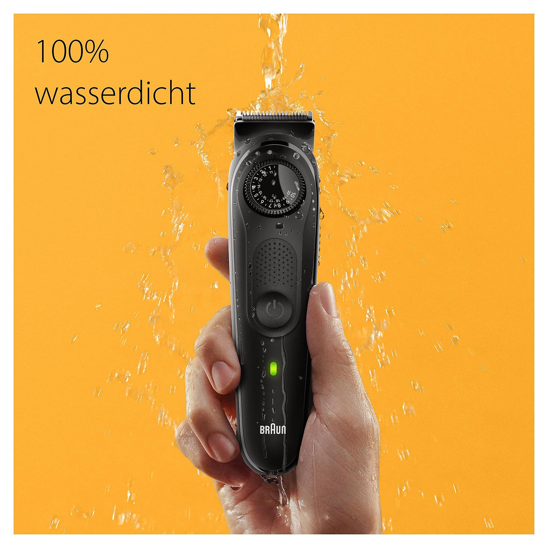 Braun Bartschneider Beard Trimmer Series 5 BT5 mit 39 Längeneinstellungen, Lebenslang scharfe Klingen, Abwaschbar, Langhaarschneider-Aufsatz