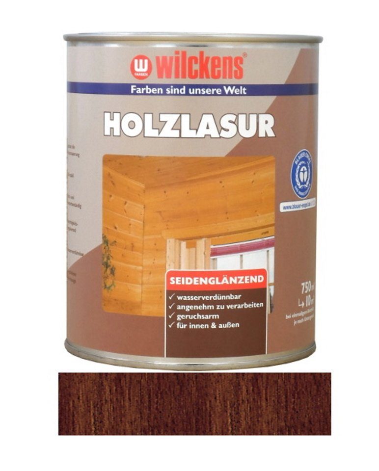 Wilckens Farben Lasur 750 ml Holzlasur Palisander seidenglänzend