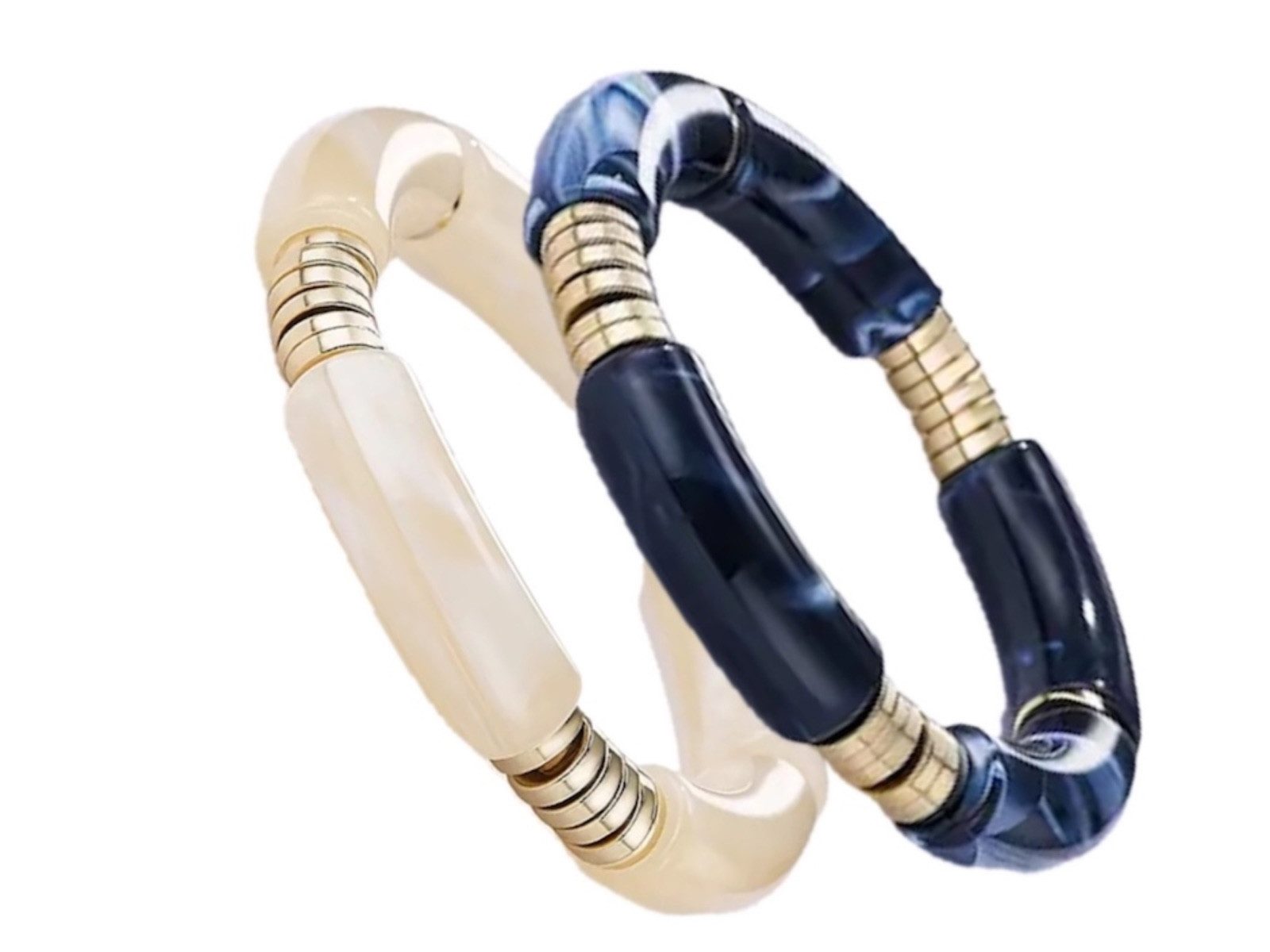 LK Trend & Style Armreif Buntes elastisches Armband (klasse Modeschmuck), wunderschöne Farben, großartiges Basic