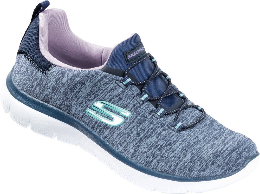 Skechers Slip-On Sneaker ultimativer Komfort mit dämpfender Memory-Foam Einlegesohle blau