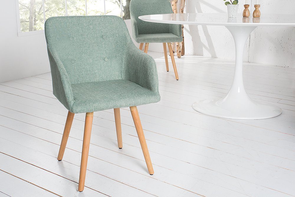 riess-ambiente Polsterstuhl SCANDINAVIA MEISTERSTÜCK grün / günstig online kaufen