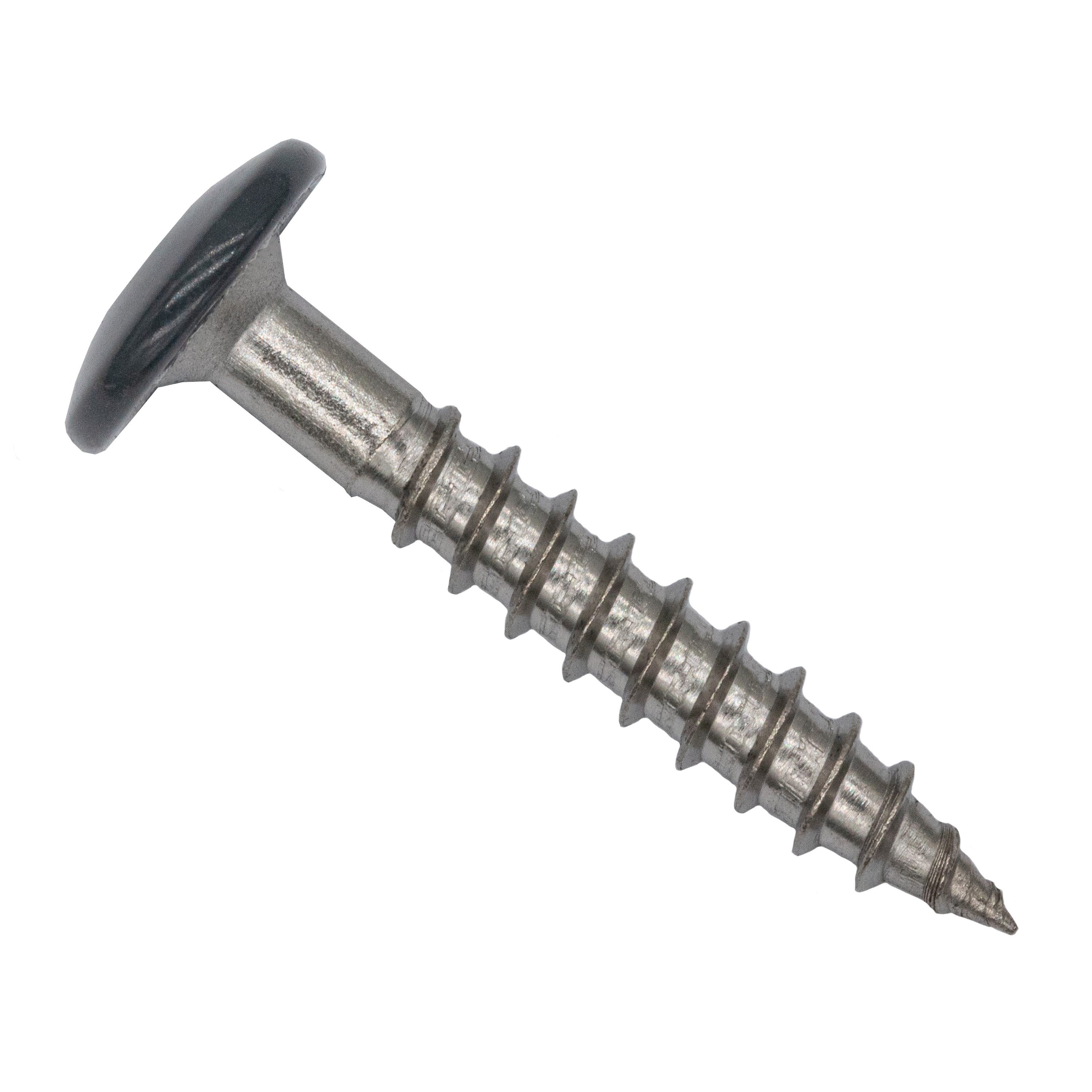 Twistec Fassadenschraube TWISTEC Trespo-Fassadenschrauben 4,8x25mm Anthrazit RAL7016 100 St., Edelstahl A2, hohe UV-Beständigkeit
