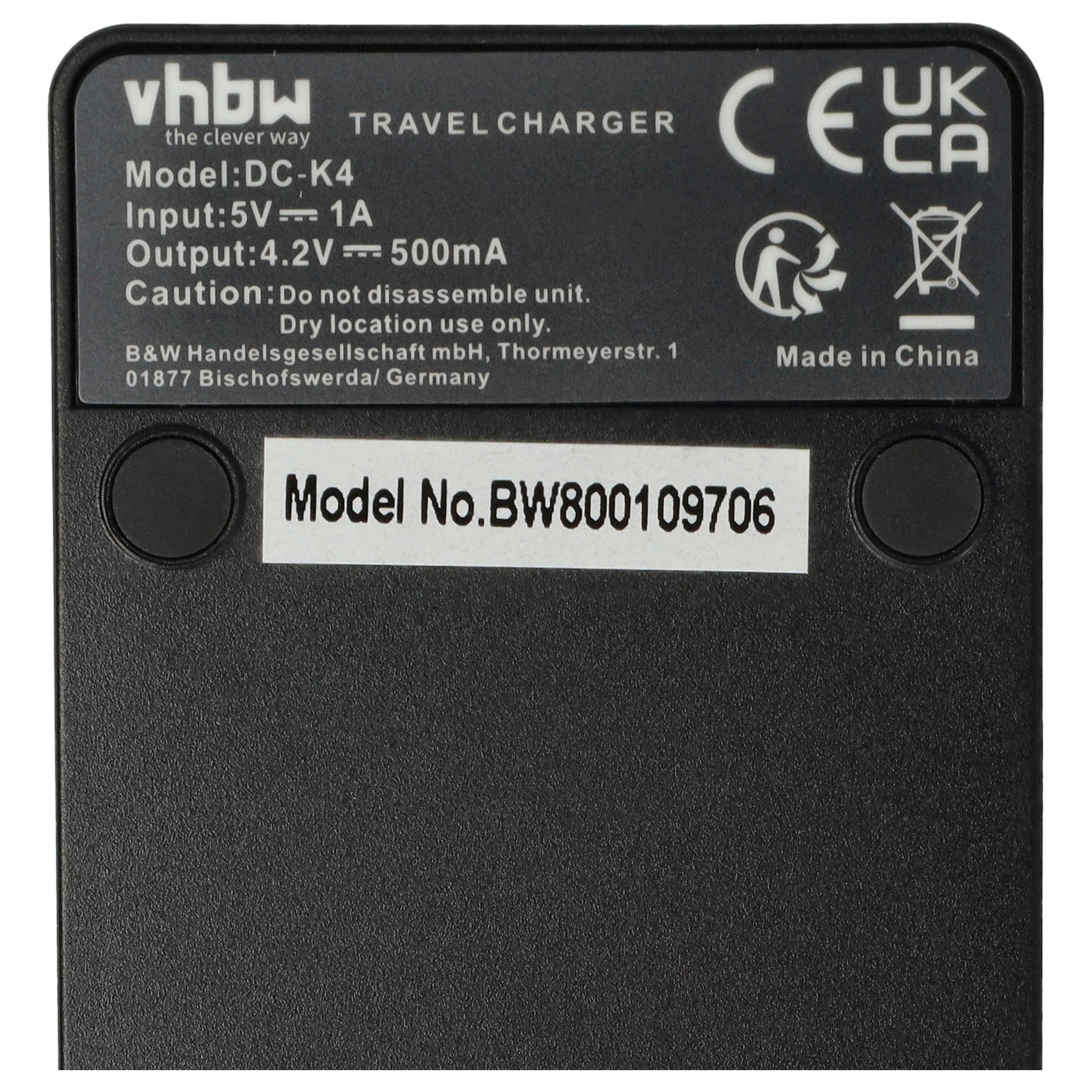 vhbw passend für Sony Cybershot DSC-W690, DSC-W730, DSC-W830, DSC-W710, DSC Kamera-Ladegerät (Ladestation zum Laden eines Akkus an jeder USB-Buchse z.B. am PC) – Bild 5 von 5